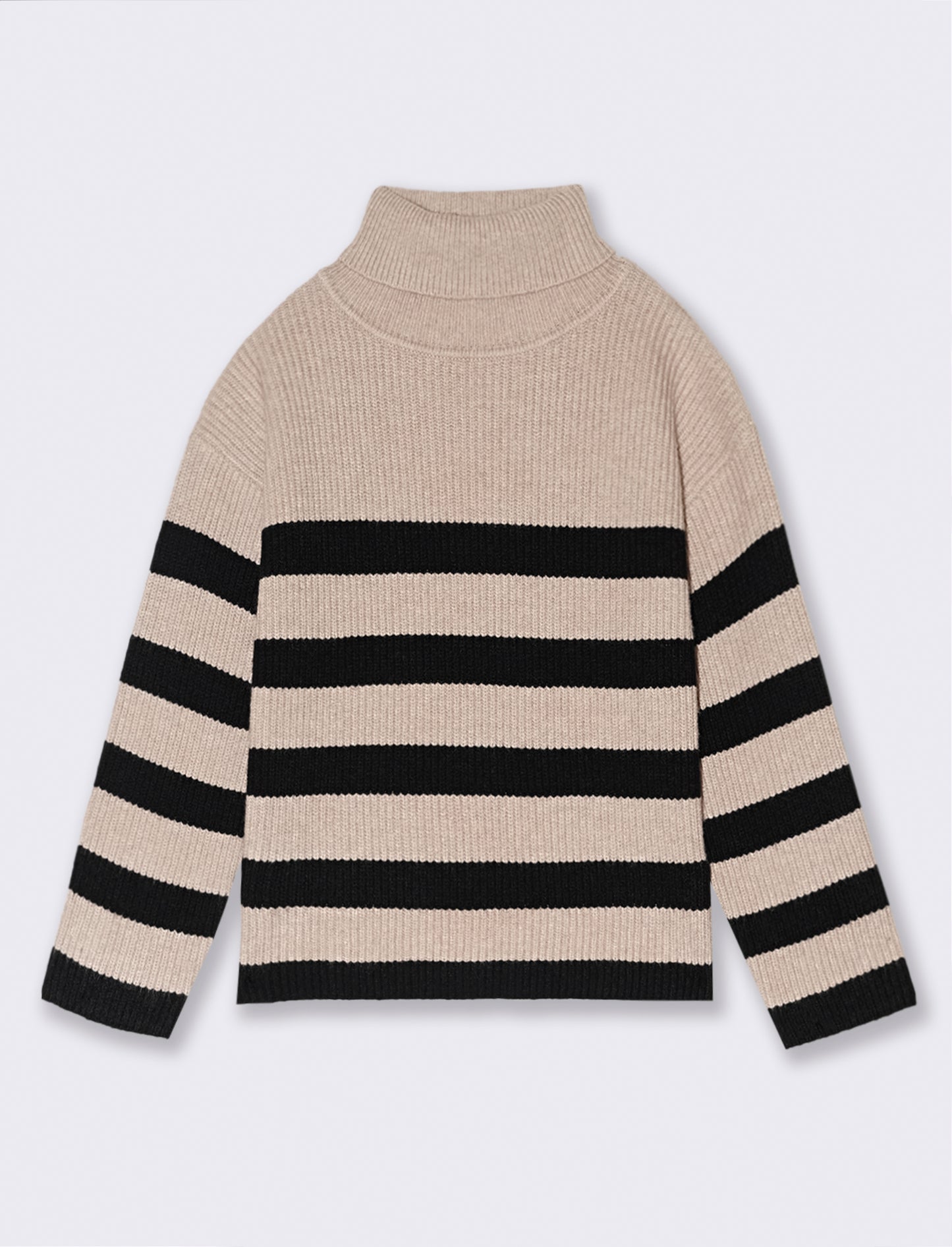 Maglia collo alto - Beige
