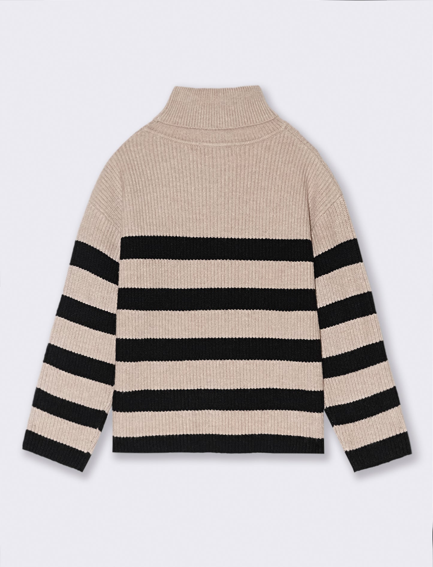Maglia collo alto - Beige