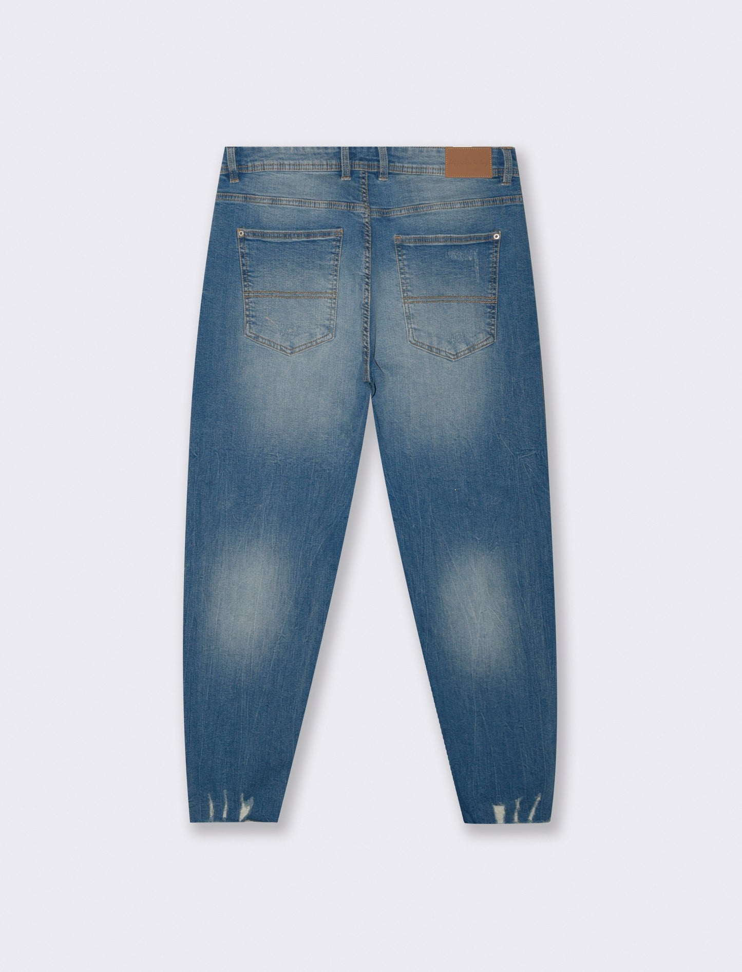 JEANS SLIM TAPERED CROPPED FIT - Denim