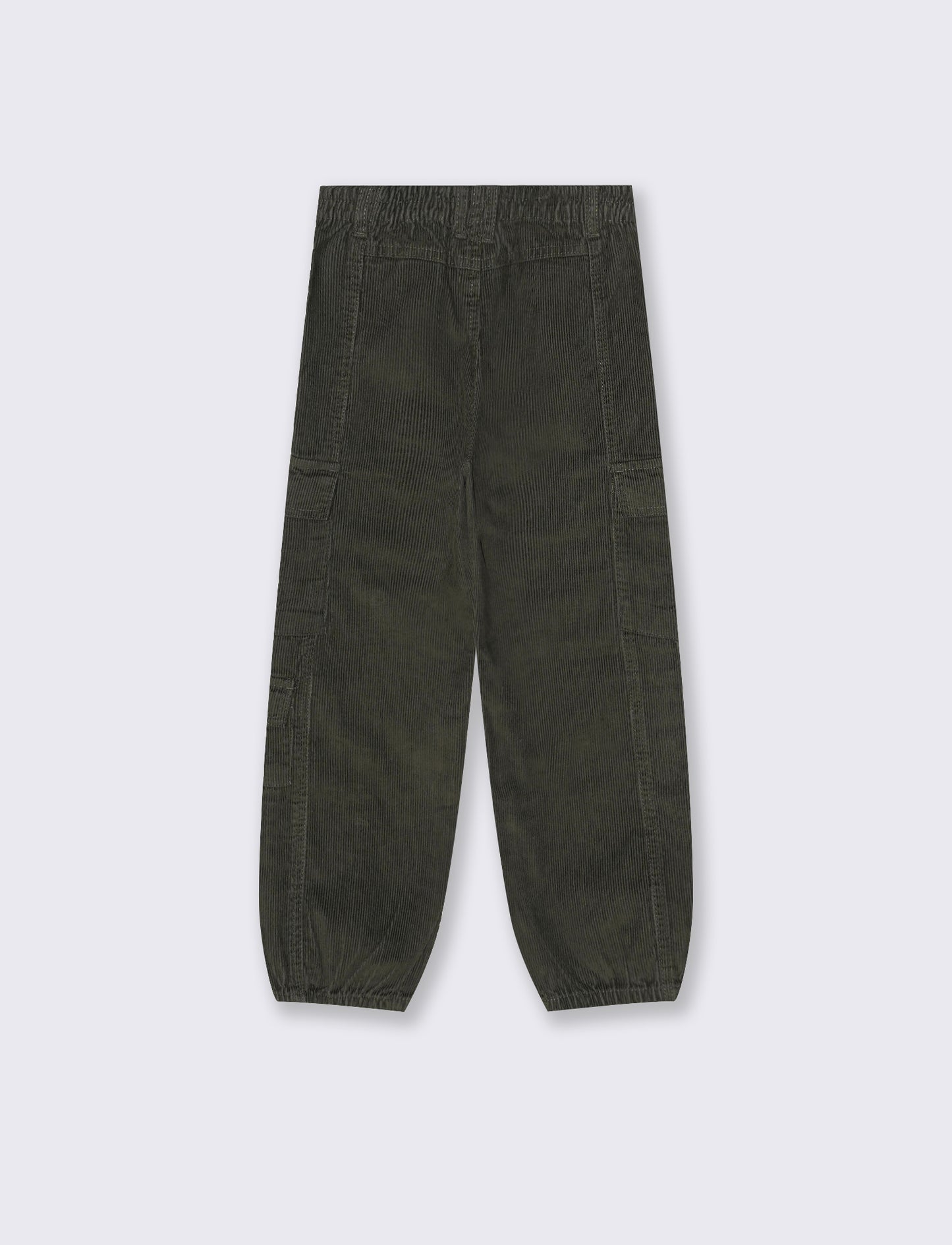 PANTALONI CARGO IN VELLUTO - Verde