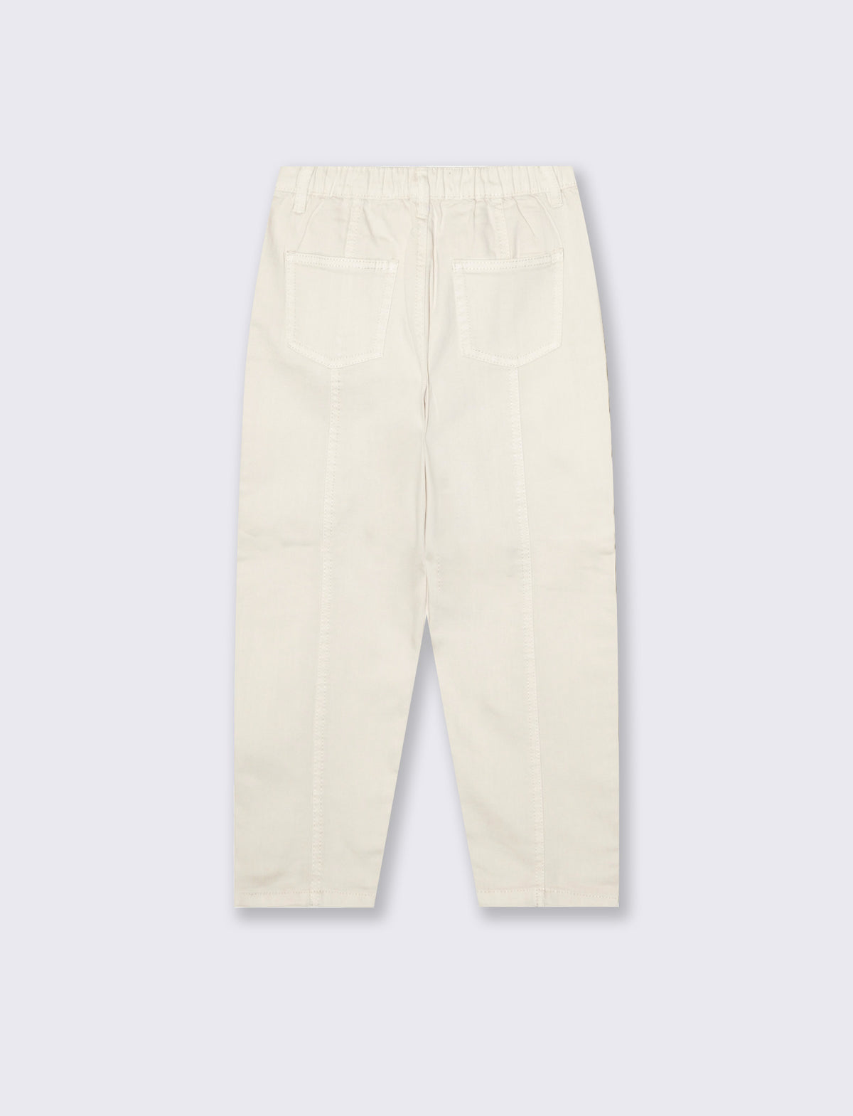 Pantalone barrel - Beige