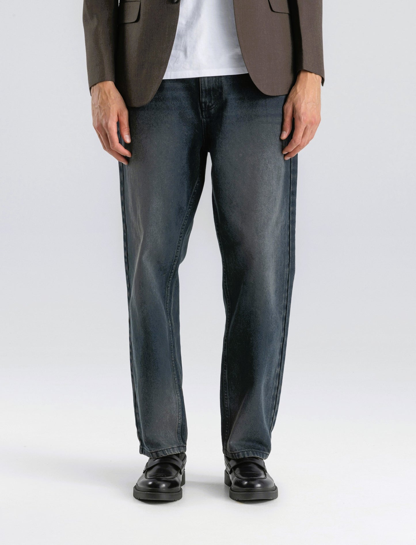 JEANS BAGGY FIT BLU BLACK - Denim