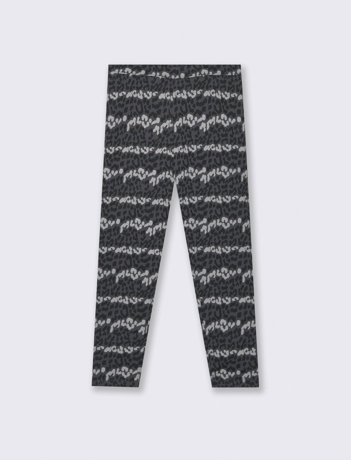 Leggings garzato fantasia - Nero