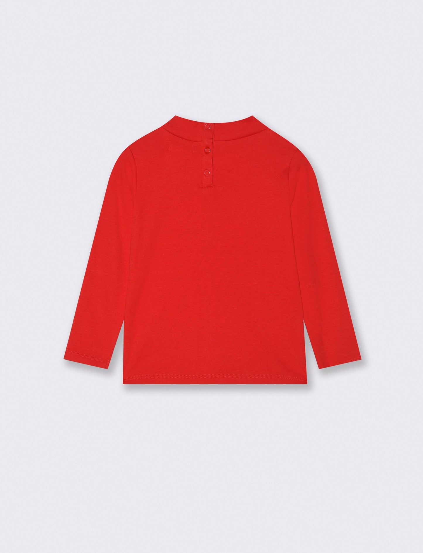 T shirt basica con ricamo - Rosso
