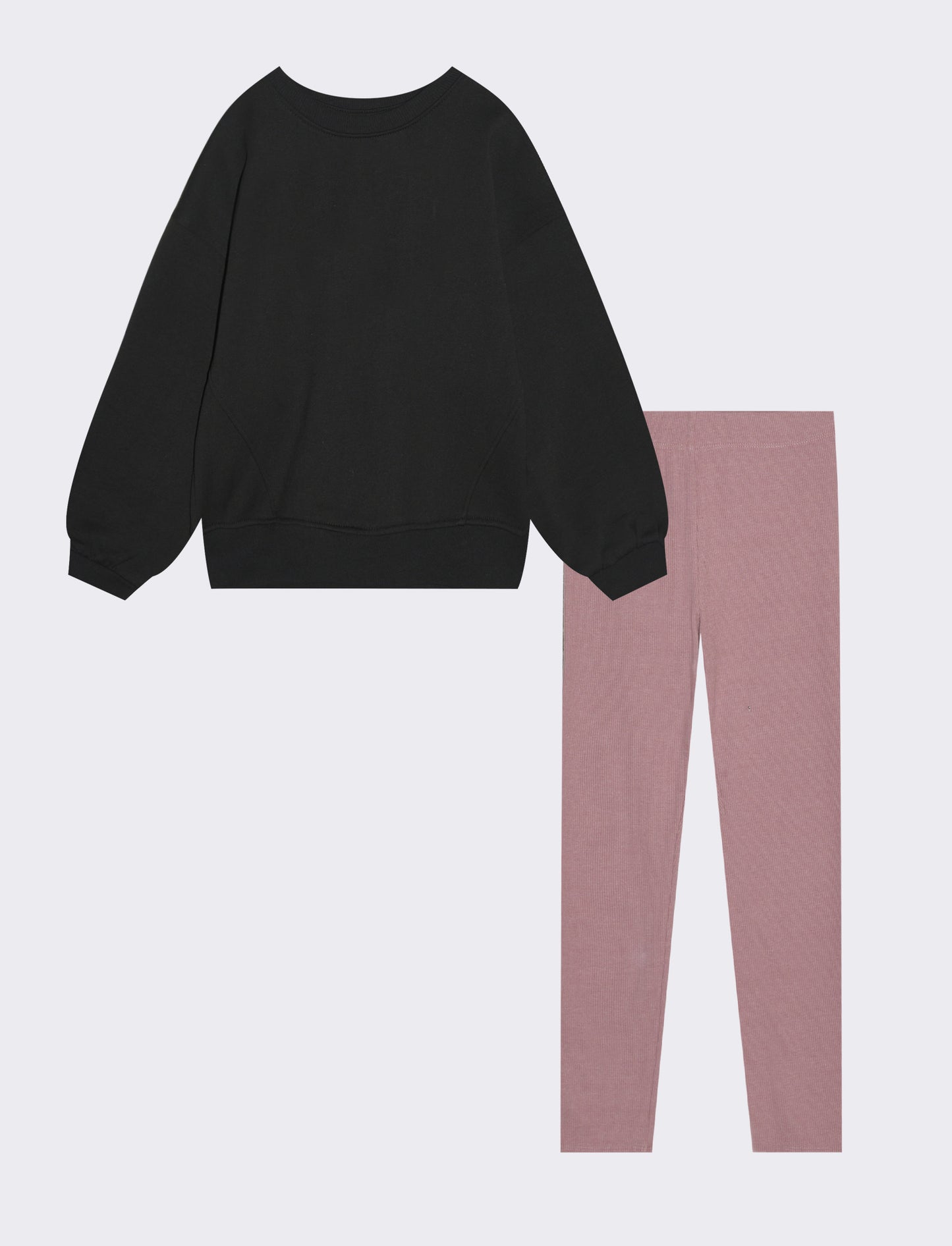 Completo felpa+leggings - Nero