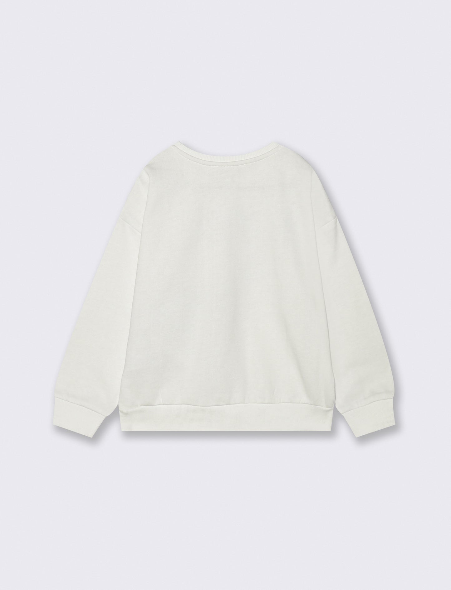 Felpa con borsetta - Bianco latte