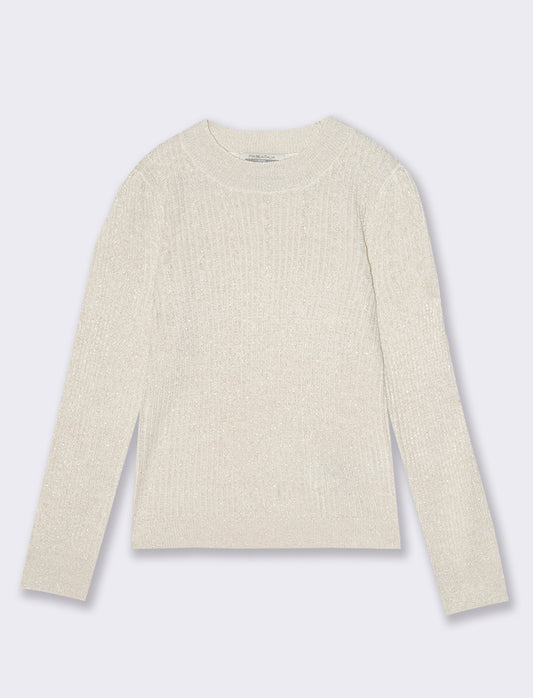 Maglia mezzo collo - Bianco sporco