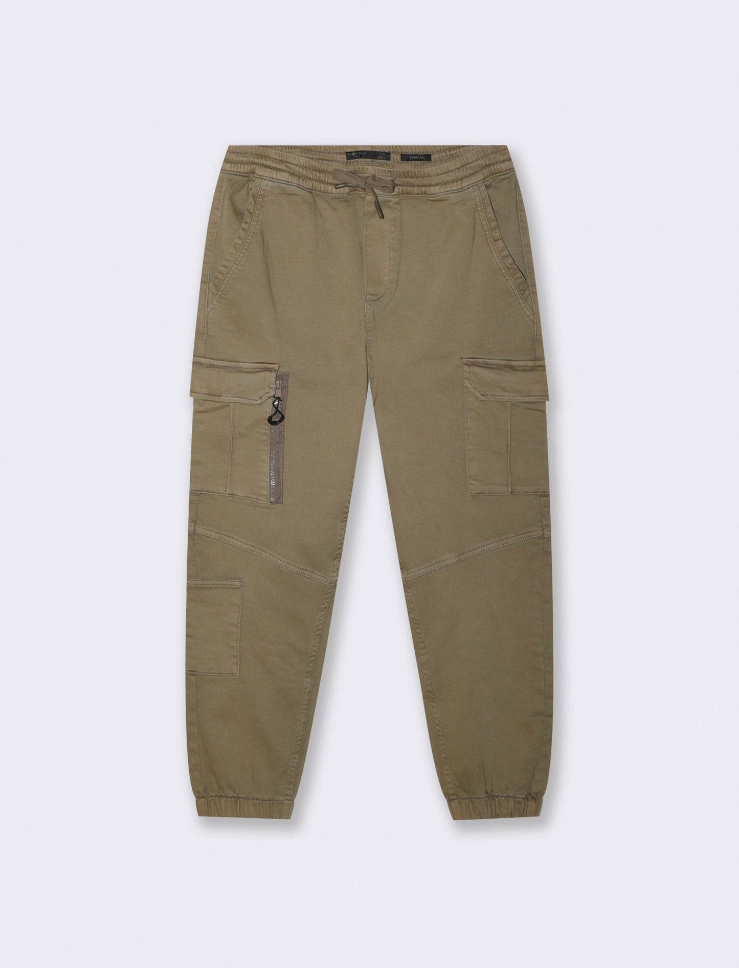 PANTALONI JOGGER CARGO FIT - Verde kaki