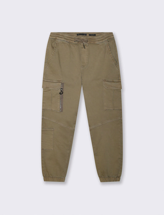PANTALONI JOGGER CARGO FIT - Verde kaki