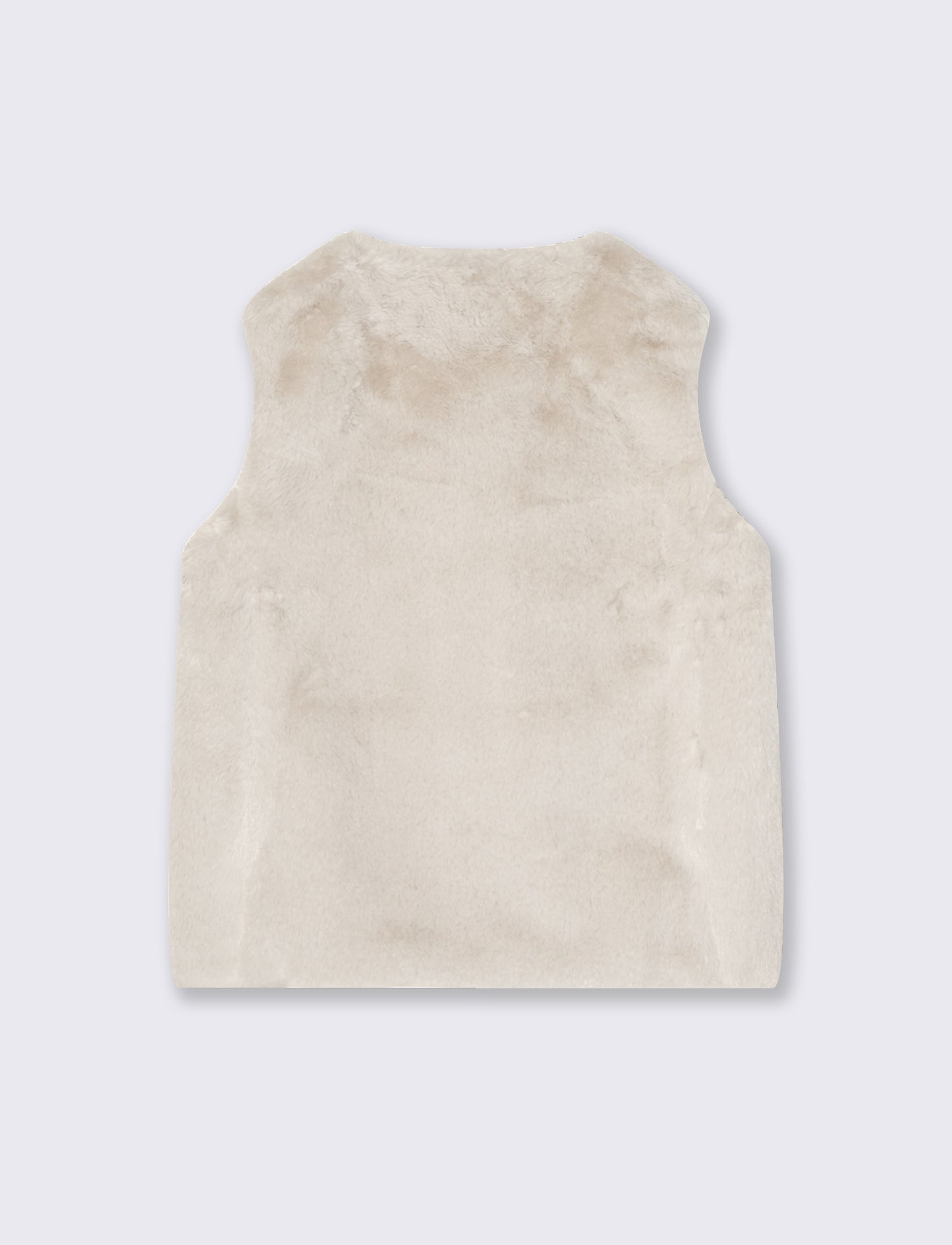 Gilet finta pelliccia da bambina - Bianco