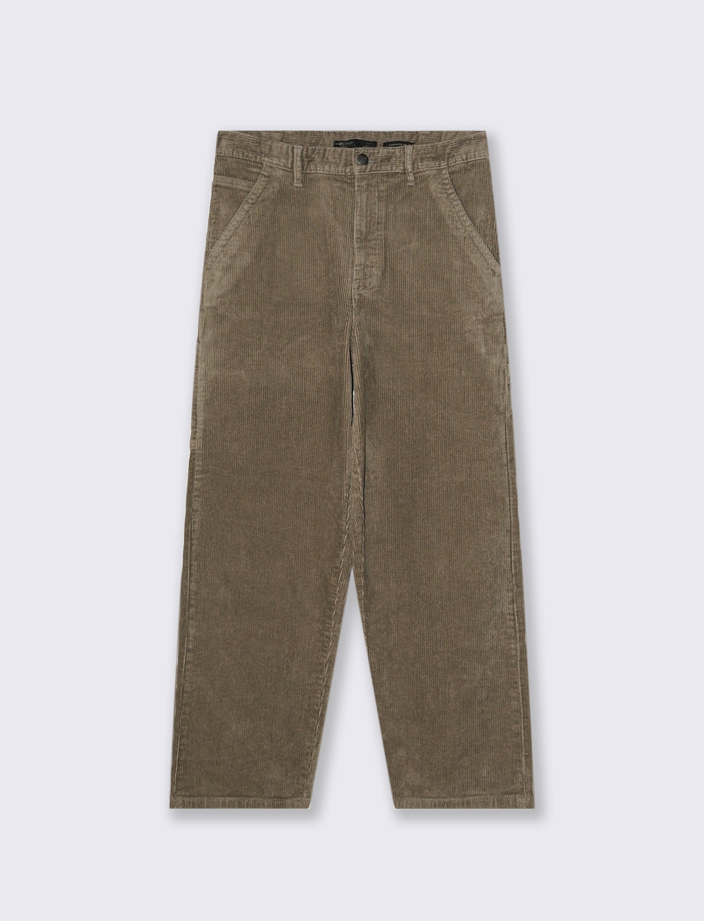 PANTALONI CARPENTER IN VELLUTO - Verde kaki