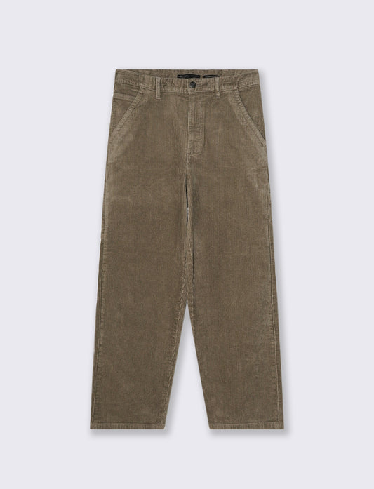 PANTALONI CARPENTER IN VELLUTO - Verde kaki