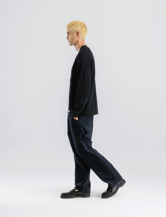PANTALONI CARPENTER IN VELLUTO - Blu