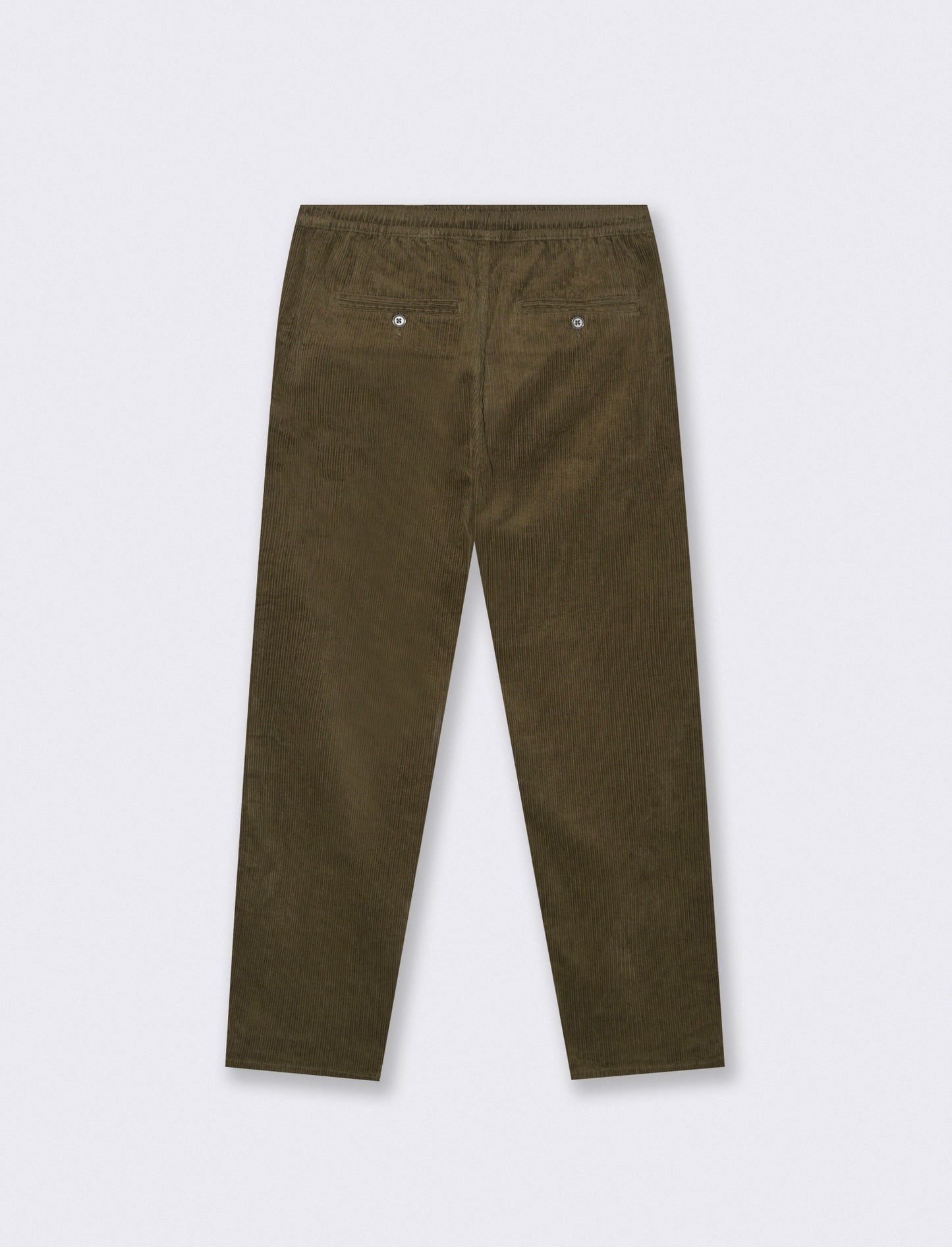 PANTALONI BAGGY JOGGER IN VELLUTO - Verde kaki