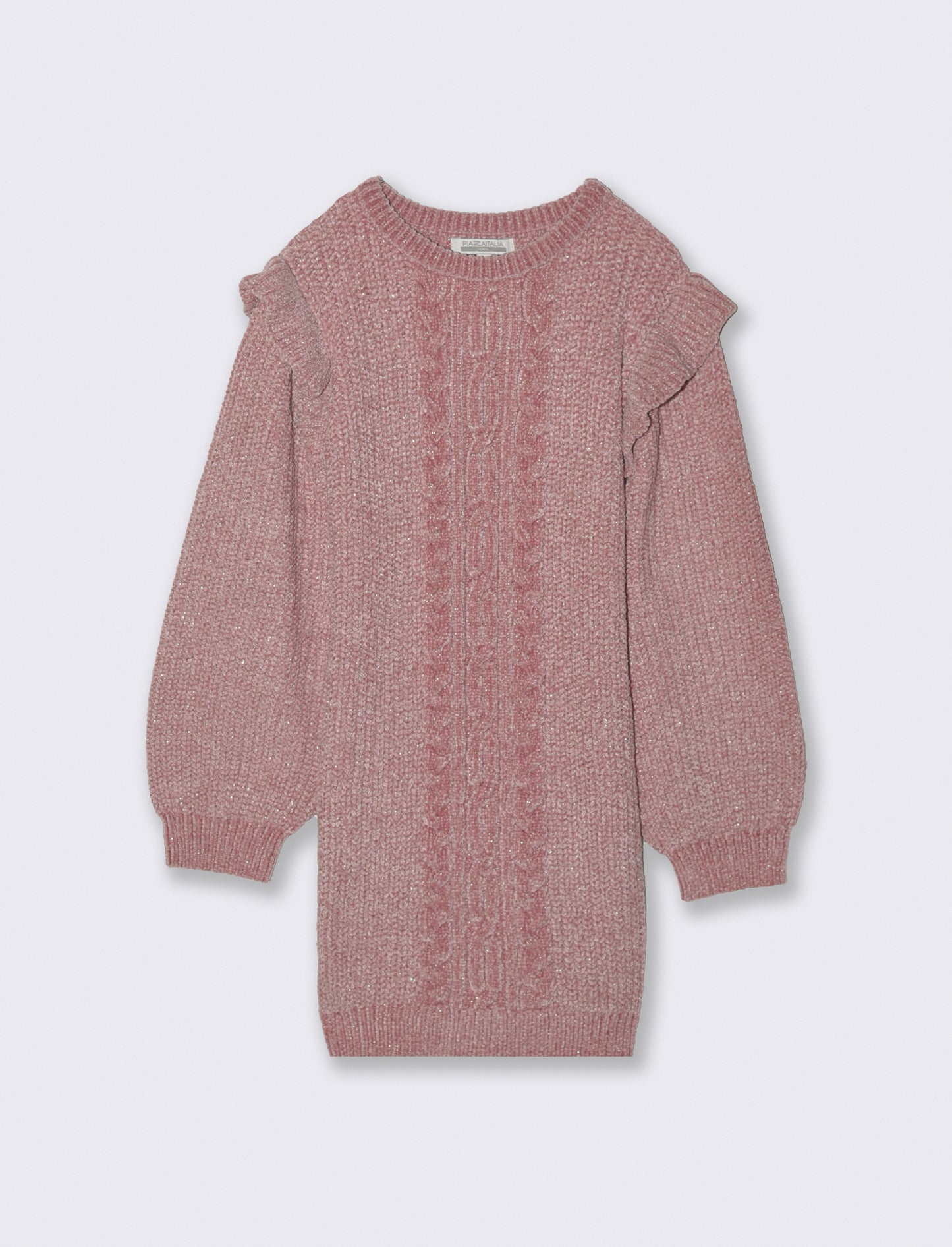 Abito trecce in ciniglia - Rosa cipolla