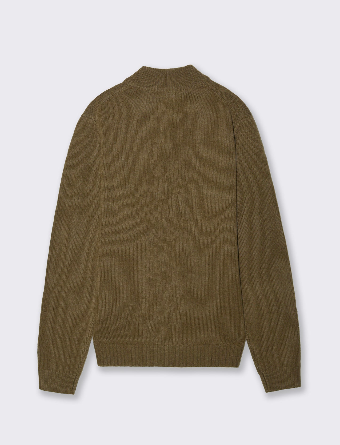 MAGLIA CARDIGAN JACQUARD A TRECCE - Grigio fango
