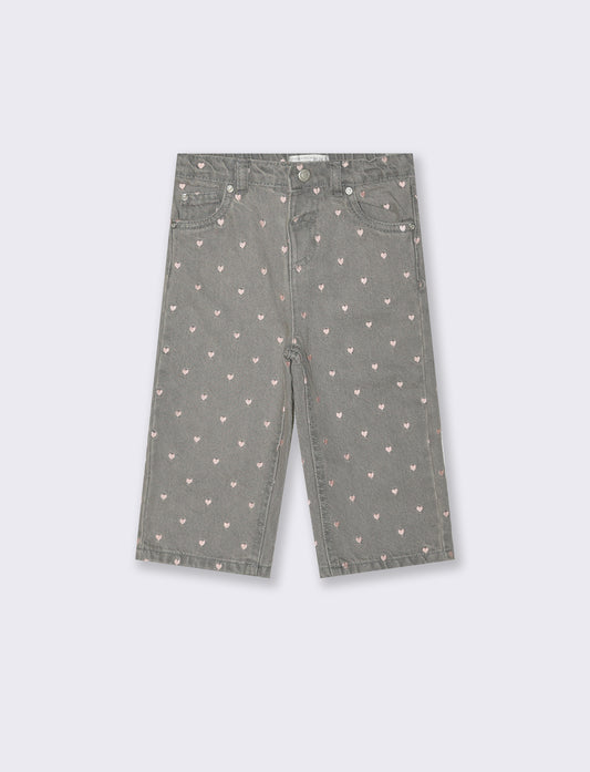 Jeans con ricami - Grigio