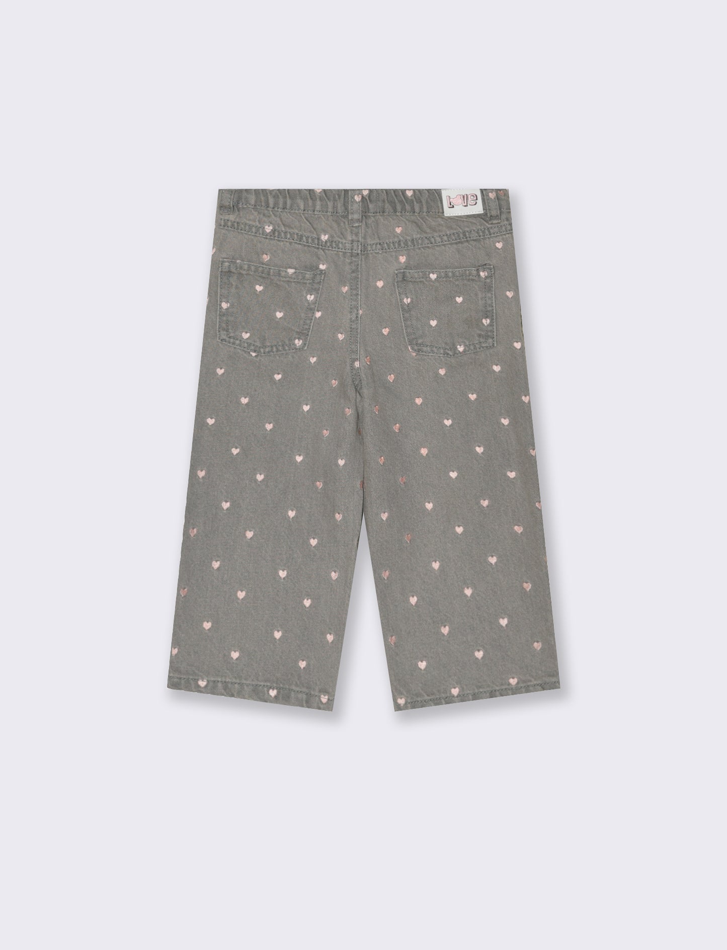 Jeans con ricami - Grigio