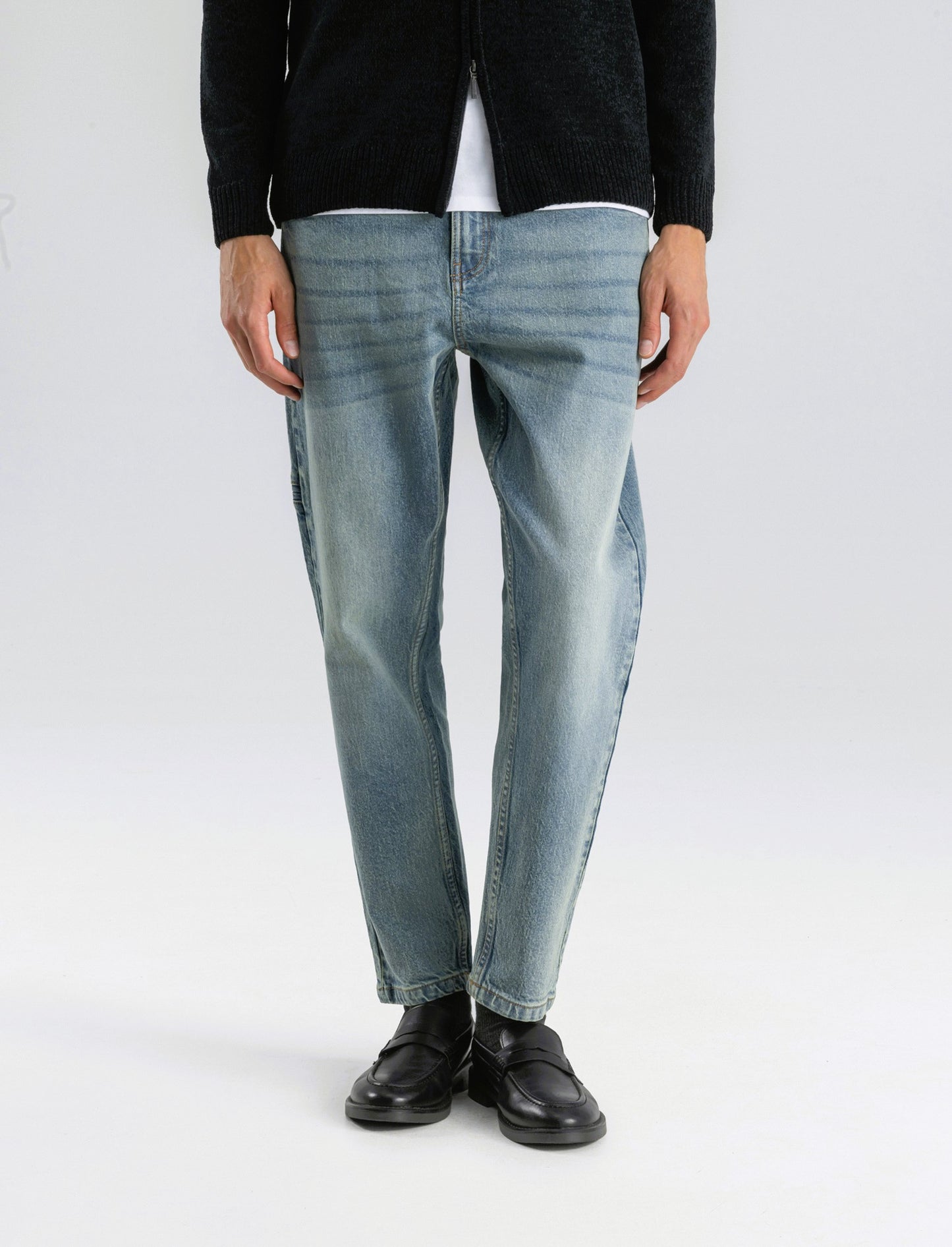 JEANS NEW CARROT FIT CON TASCHINO - Denim