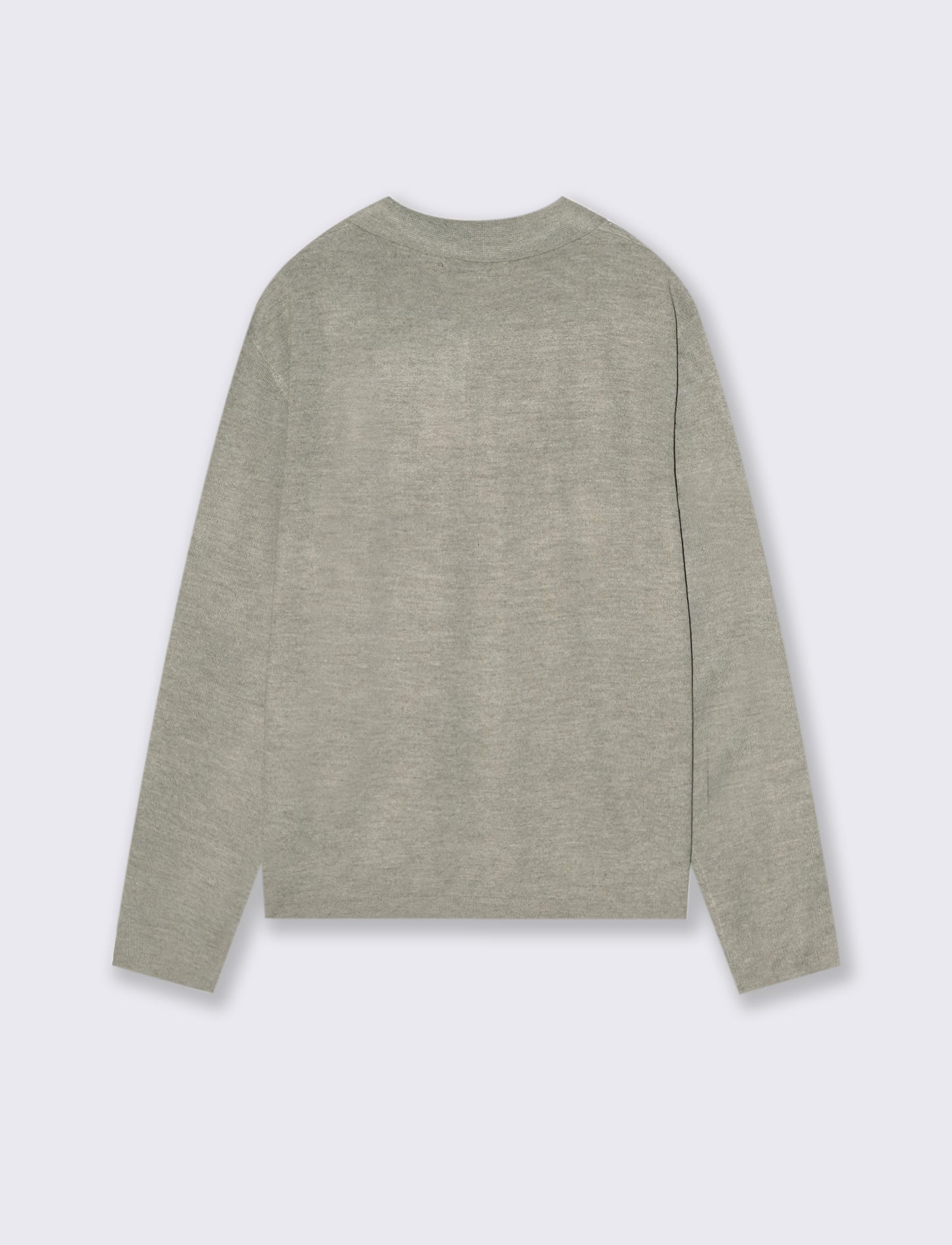 POLO IN MAGLIA  EFFETTO LANA - Verde salvia