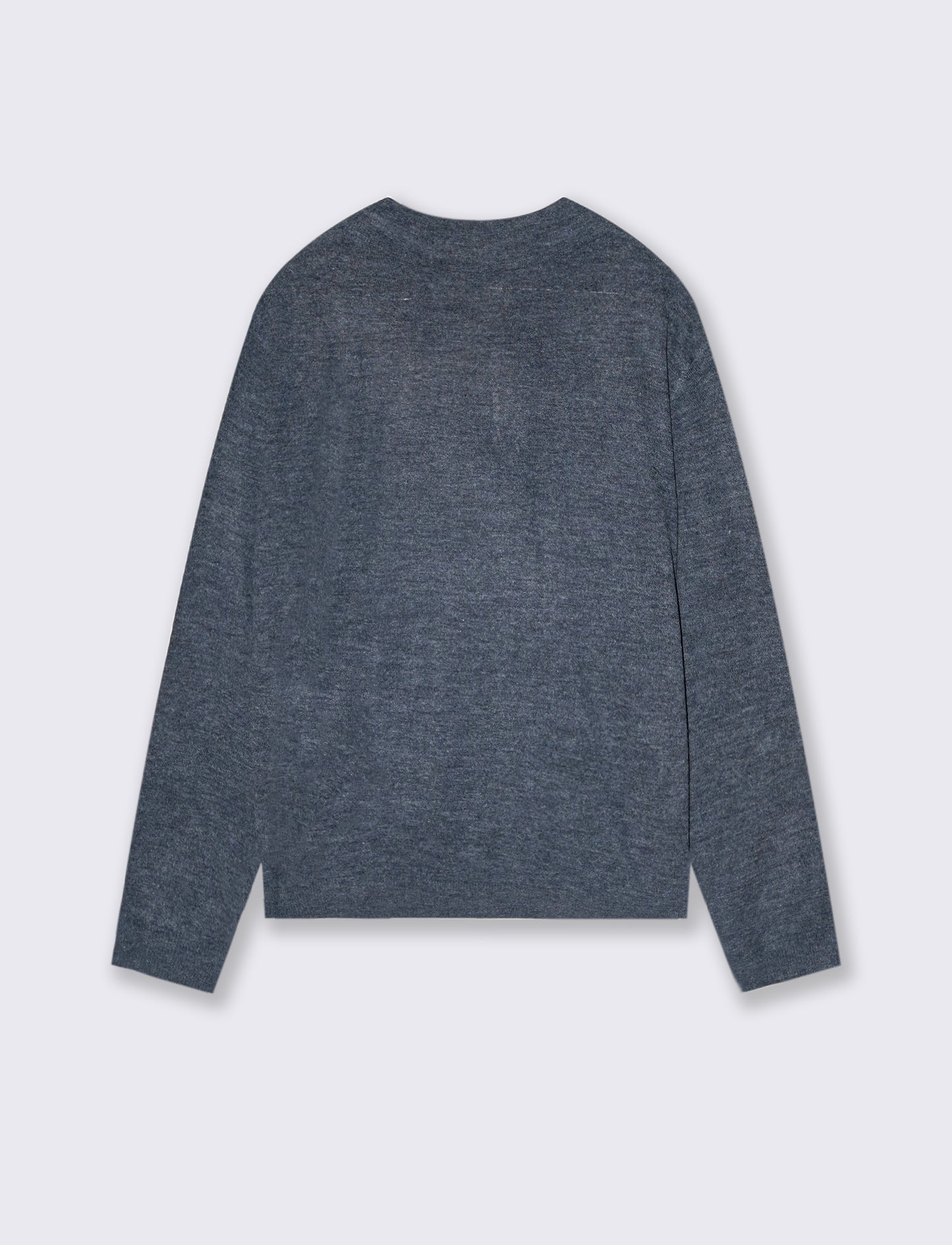 POLO IN MAGLIA  EFFETTO LANA - Blu