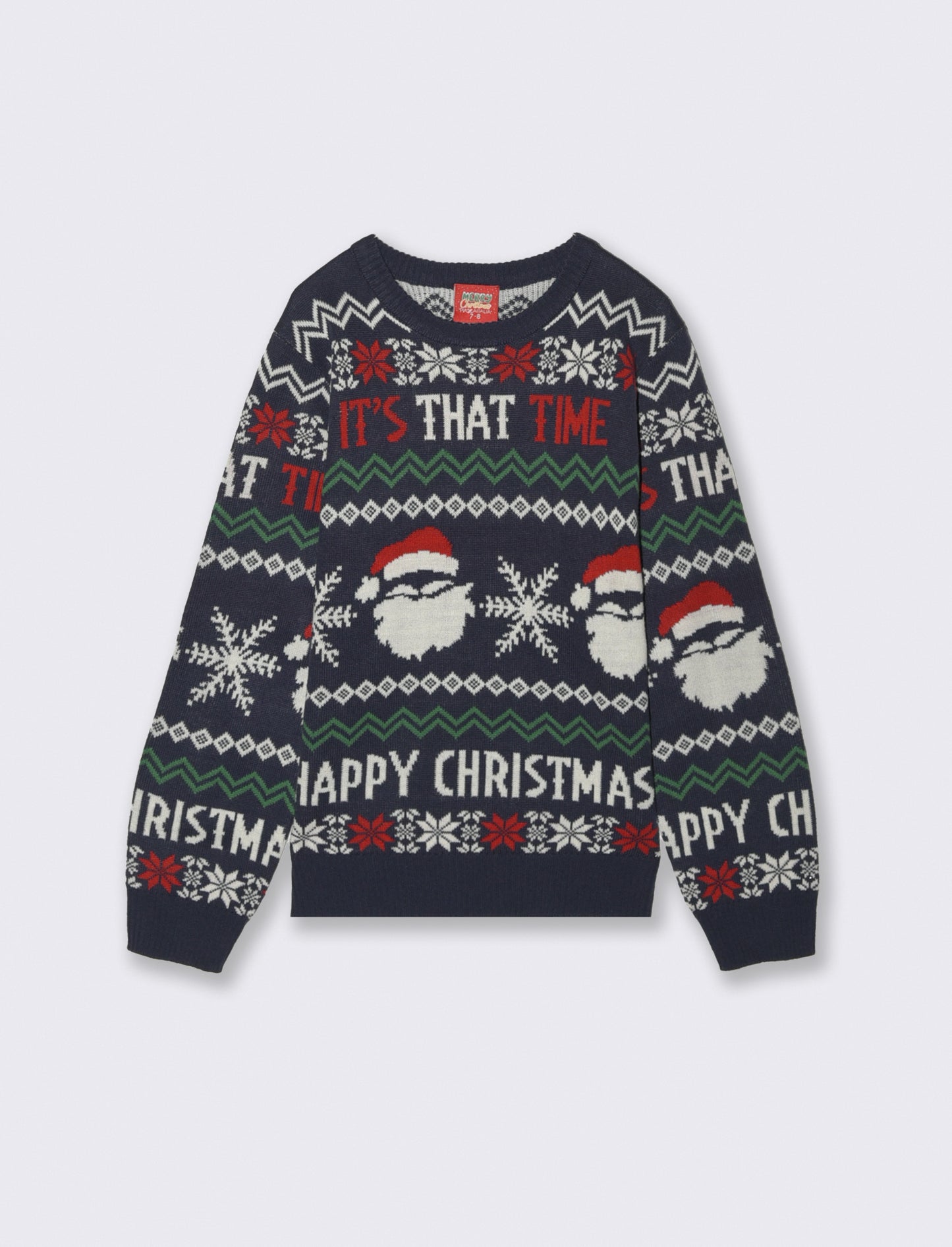 Maglia  jacquard di Natale - Blu