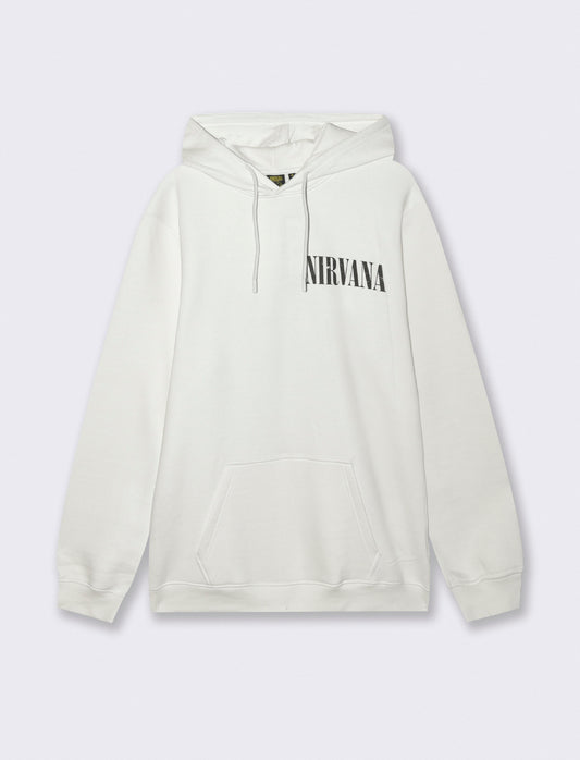 FELPA STAMPA NIRVANA - Bianco