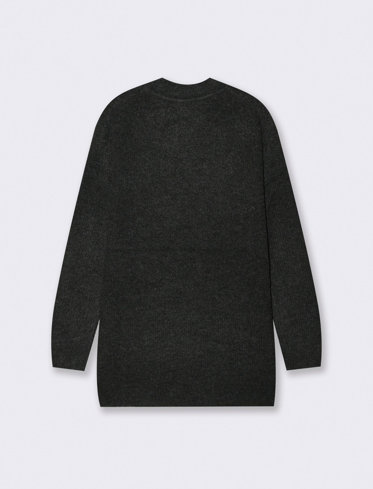 PULLOVER CON SPACCHI LATERALI - Antracite melange