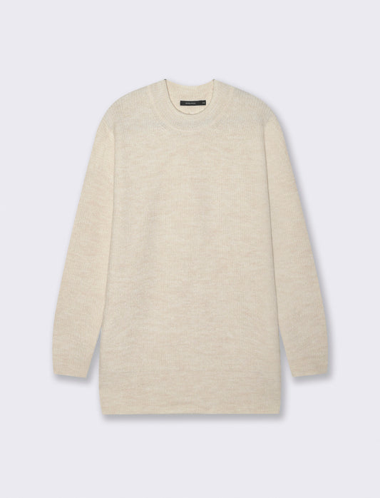 PULLOVER CON SPACCHI LATERALI - Avorio