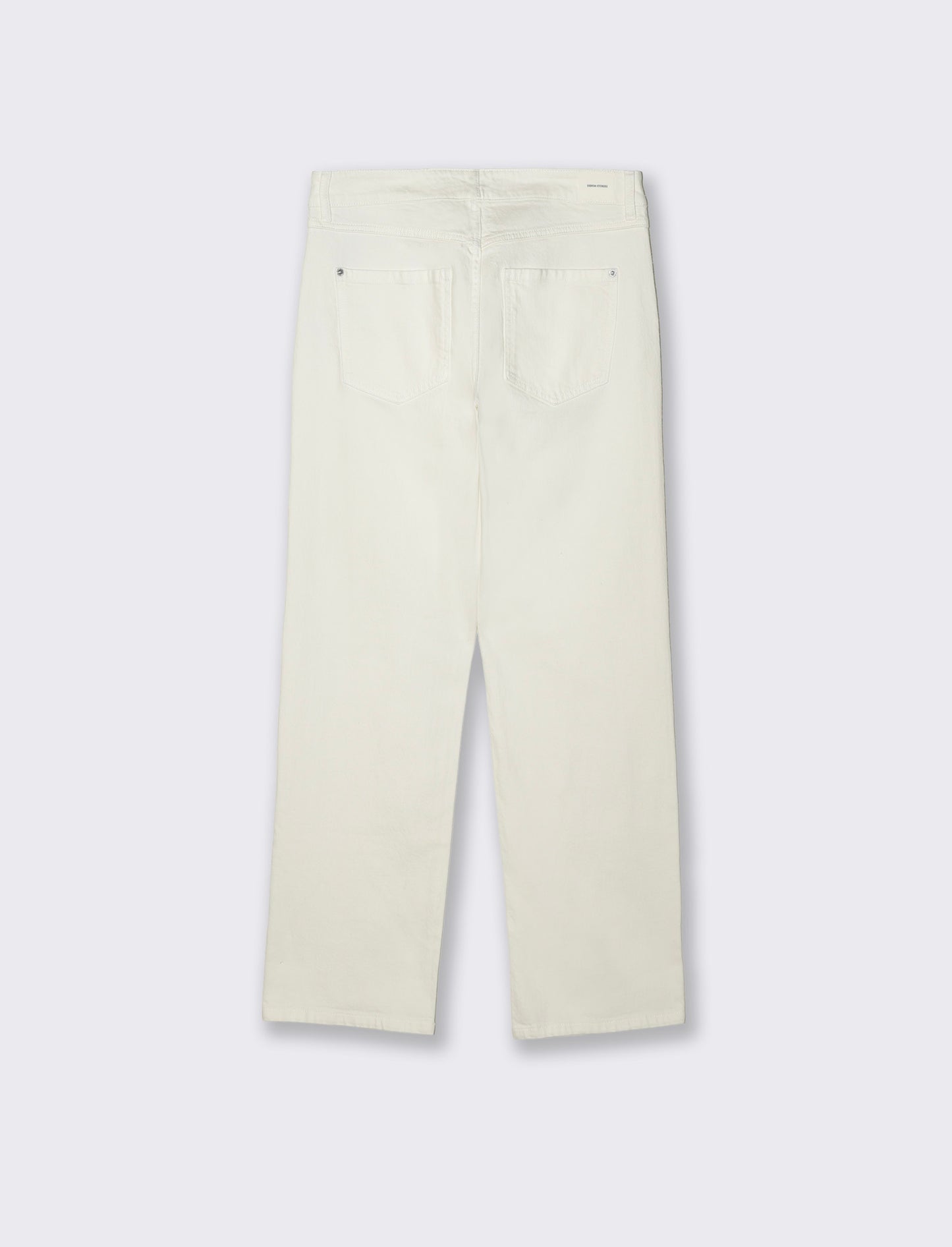 Low Rise Straight Leg Jeans - White