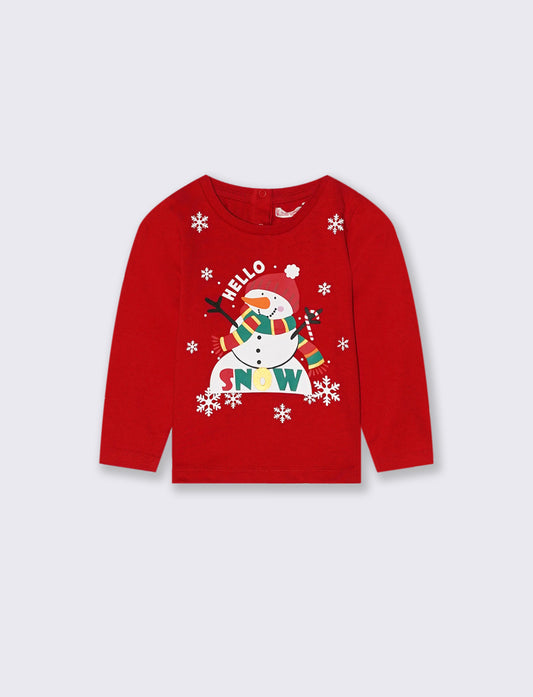 T shirt natalizia - Rosso
