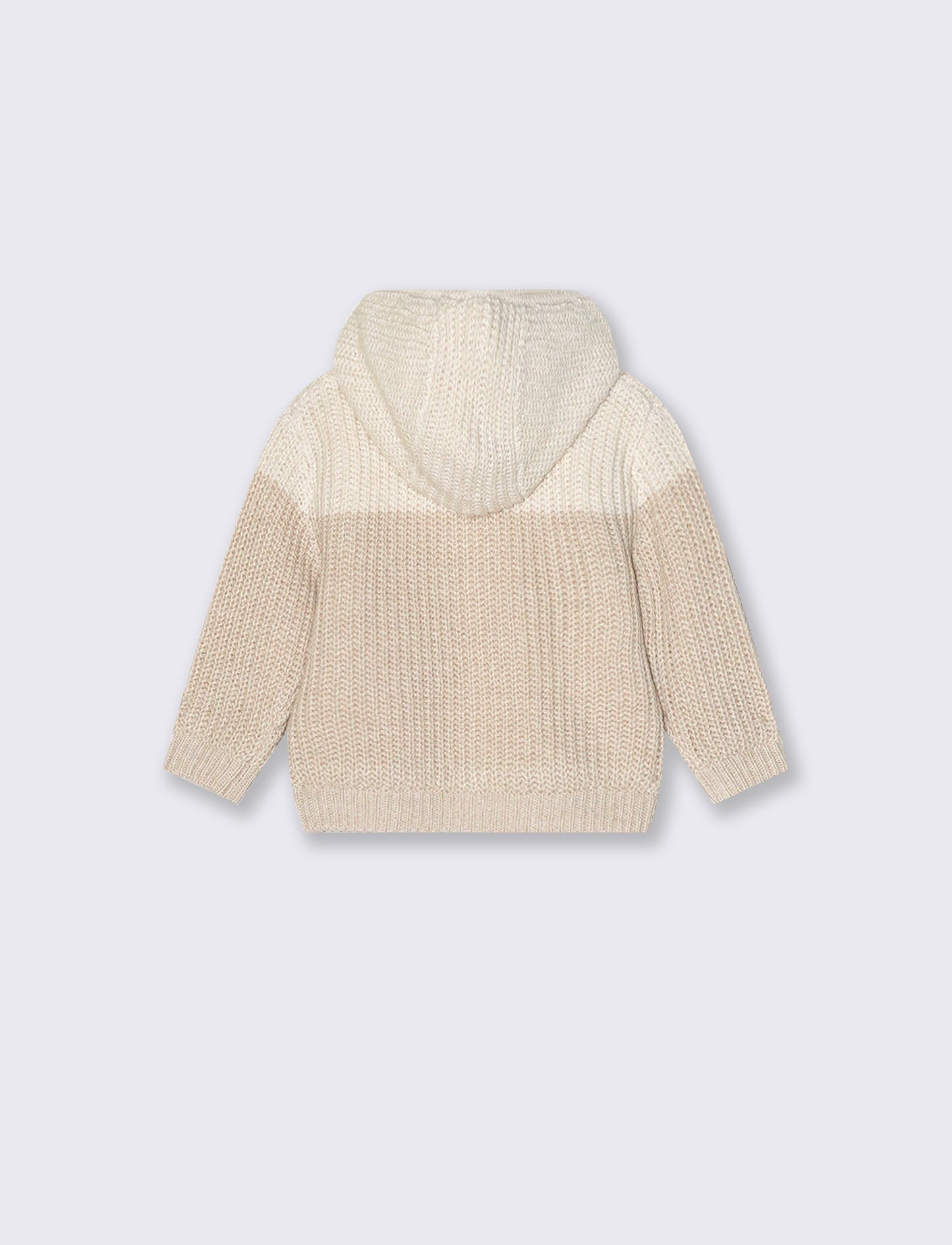 Cardigan con pelliccia interna - Beige