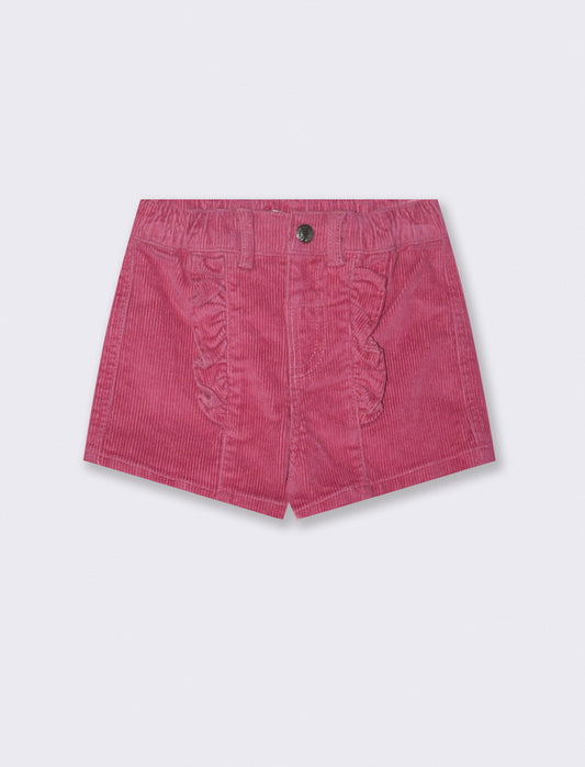 Shorts in velluto - Viola malva