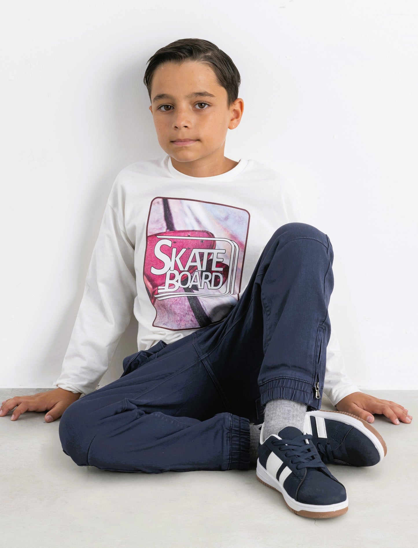 T-SHIRT MANICA LUNGA - Bianco latte