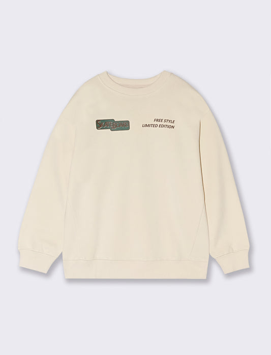 FELPA OVER SIZE - Beige