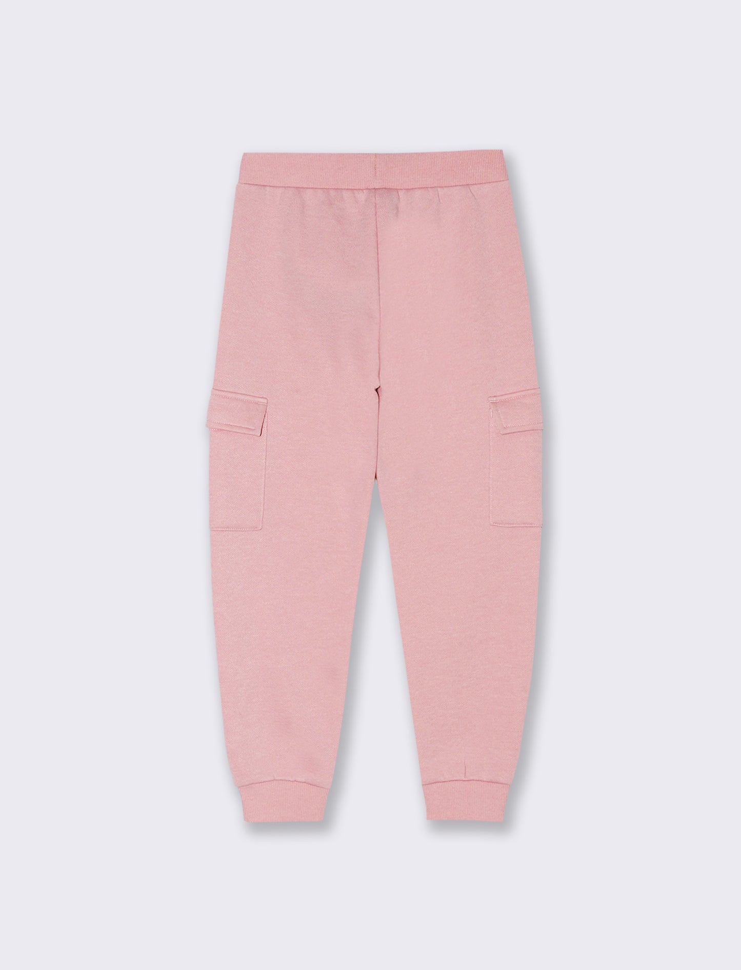 Pantaloni in felpa con tasconi. - Rosa