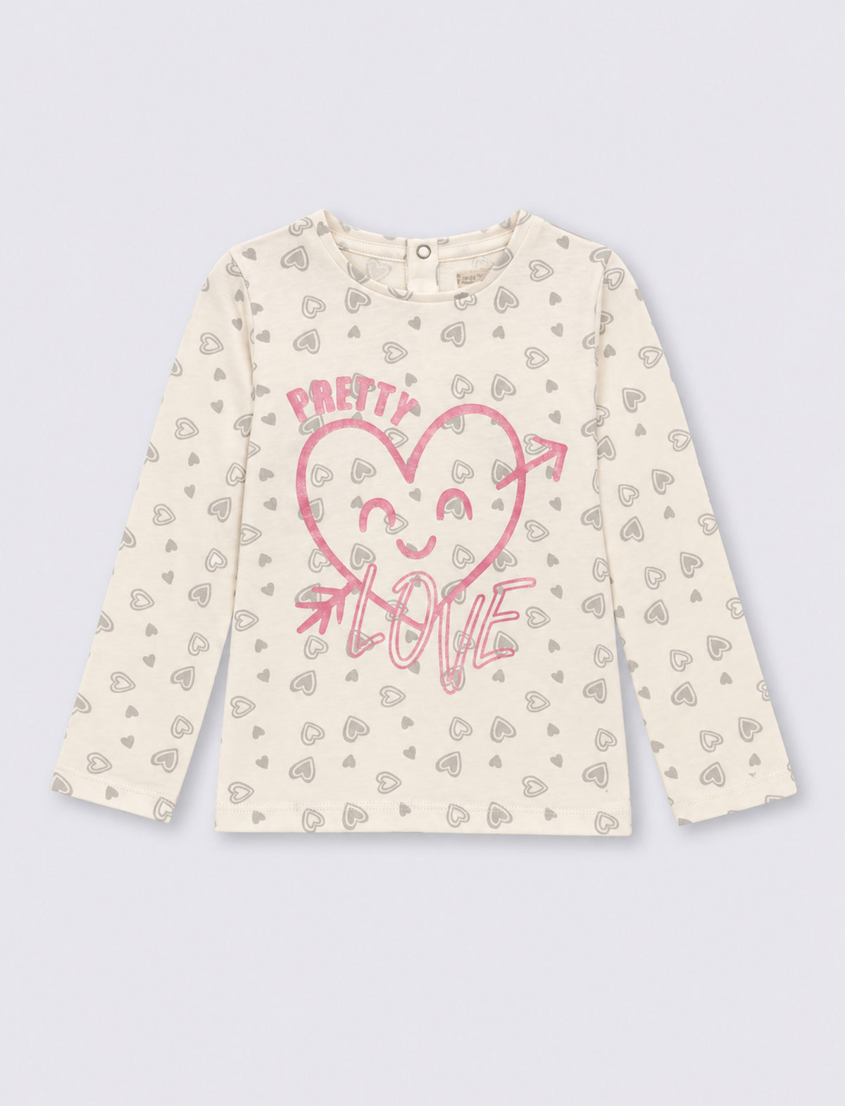 T shirt a fantasia - Bianco latte