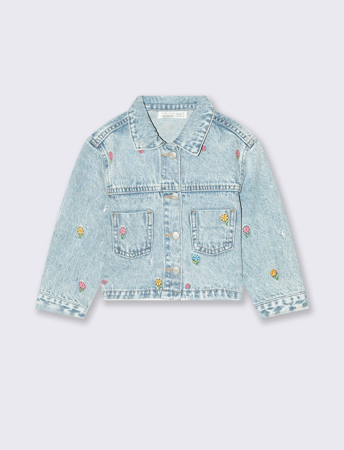 Giubbotto in denim con ricami - Denim