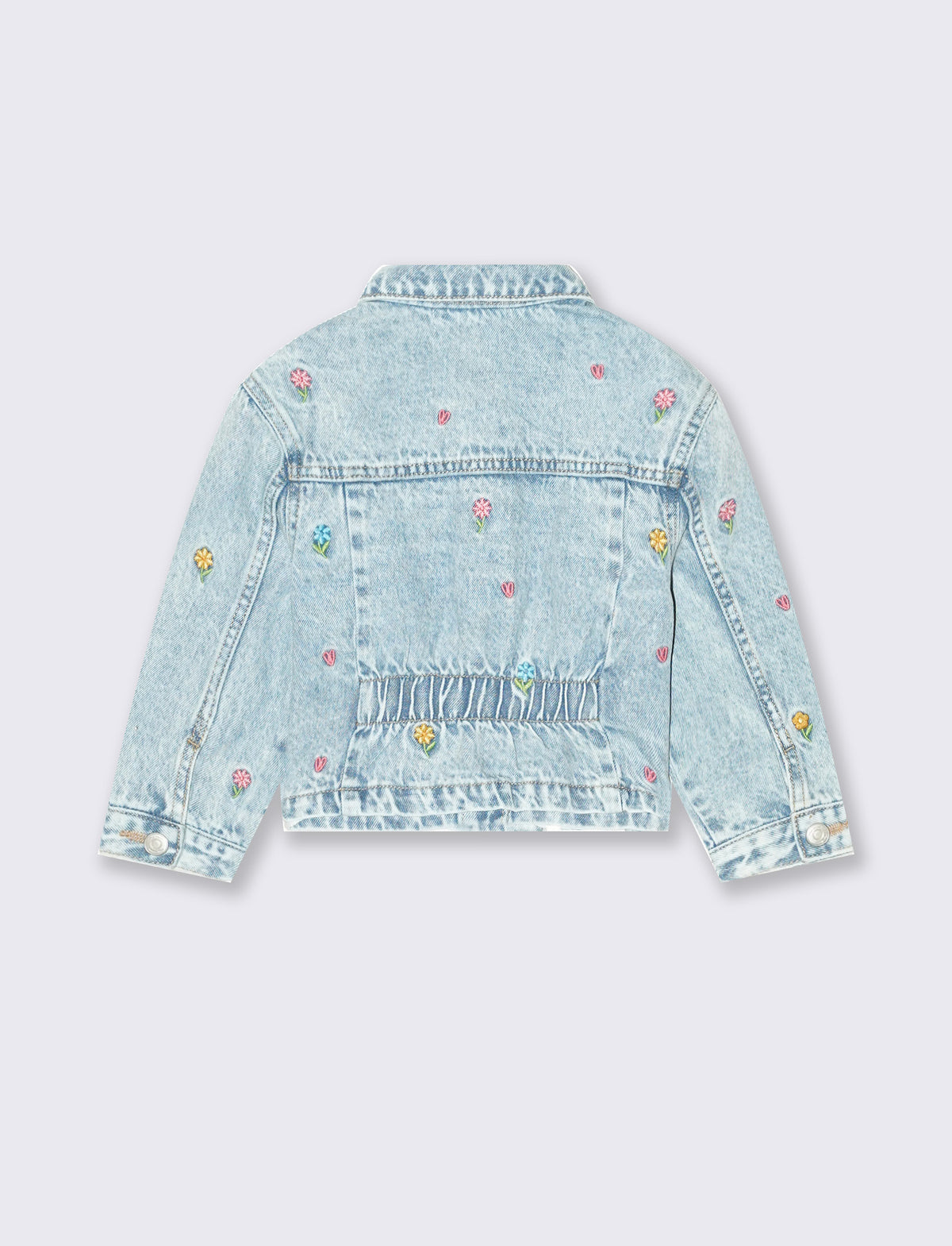 Giubbotto in denim con ricami - Denim