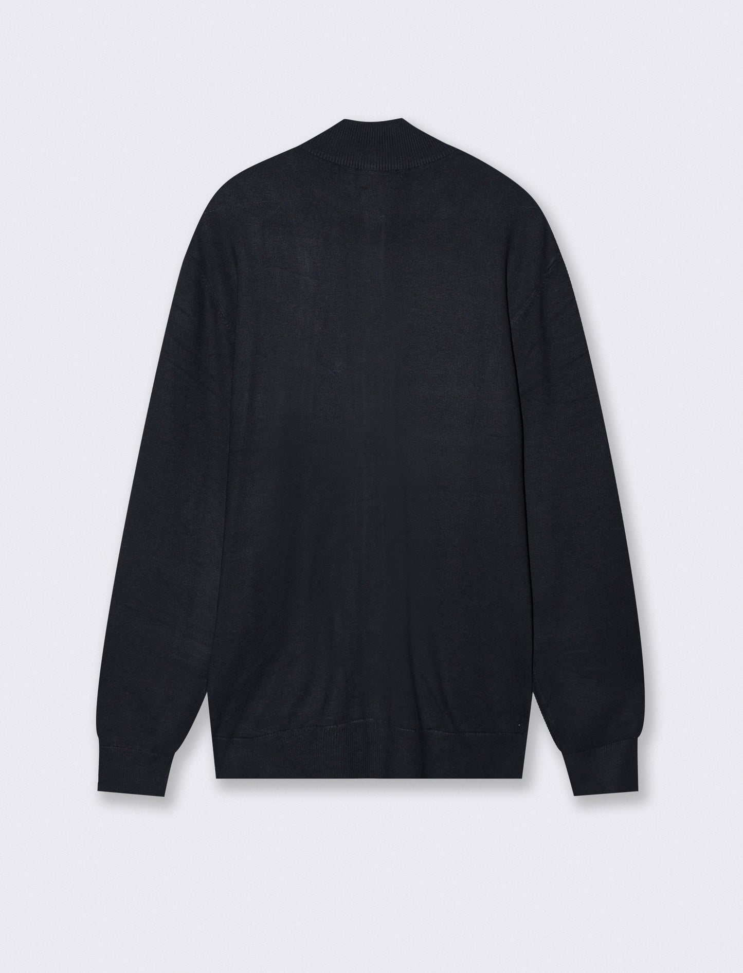 MAGLIA CARDIGAN CON BOTTONI E CERNIERA - Blu