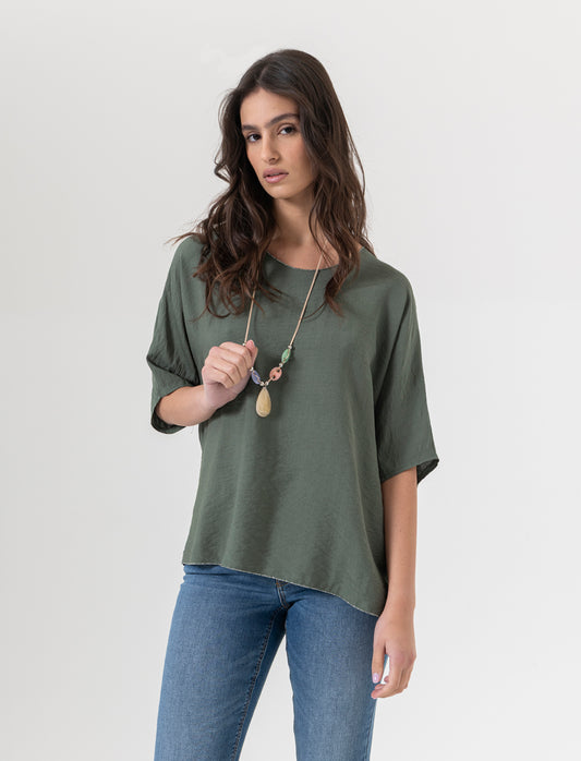 Tshirt over con dettaglio lurex - Ve.milit.