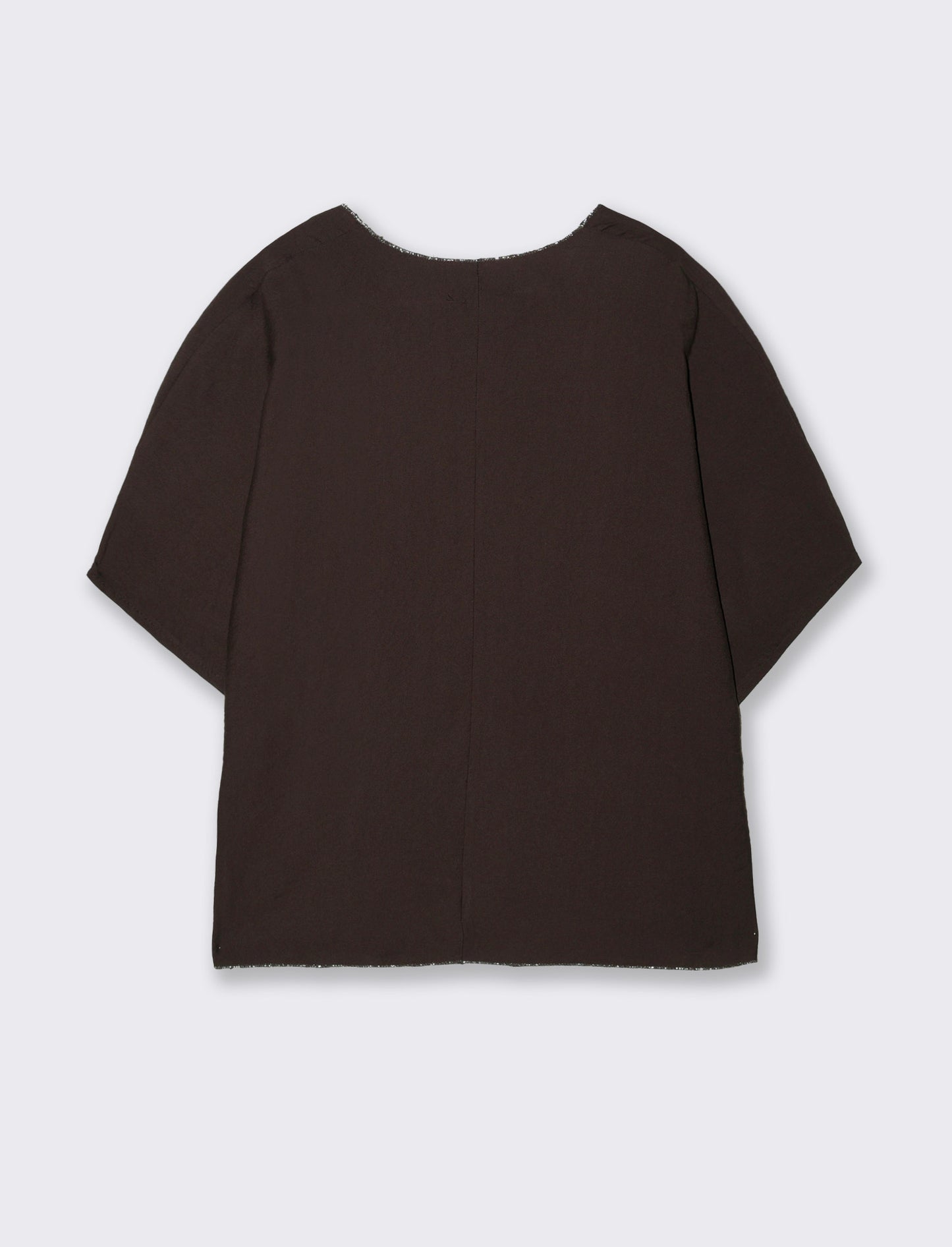 Tshirt over con dettaglio lurex - Moro