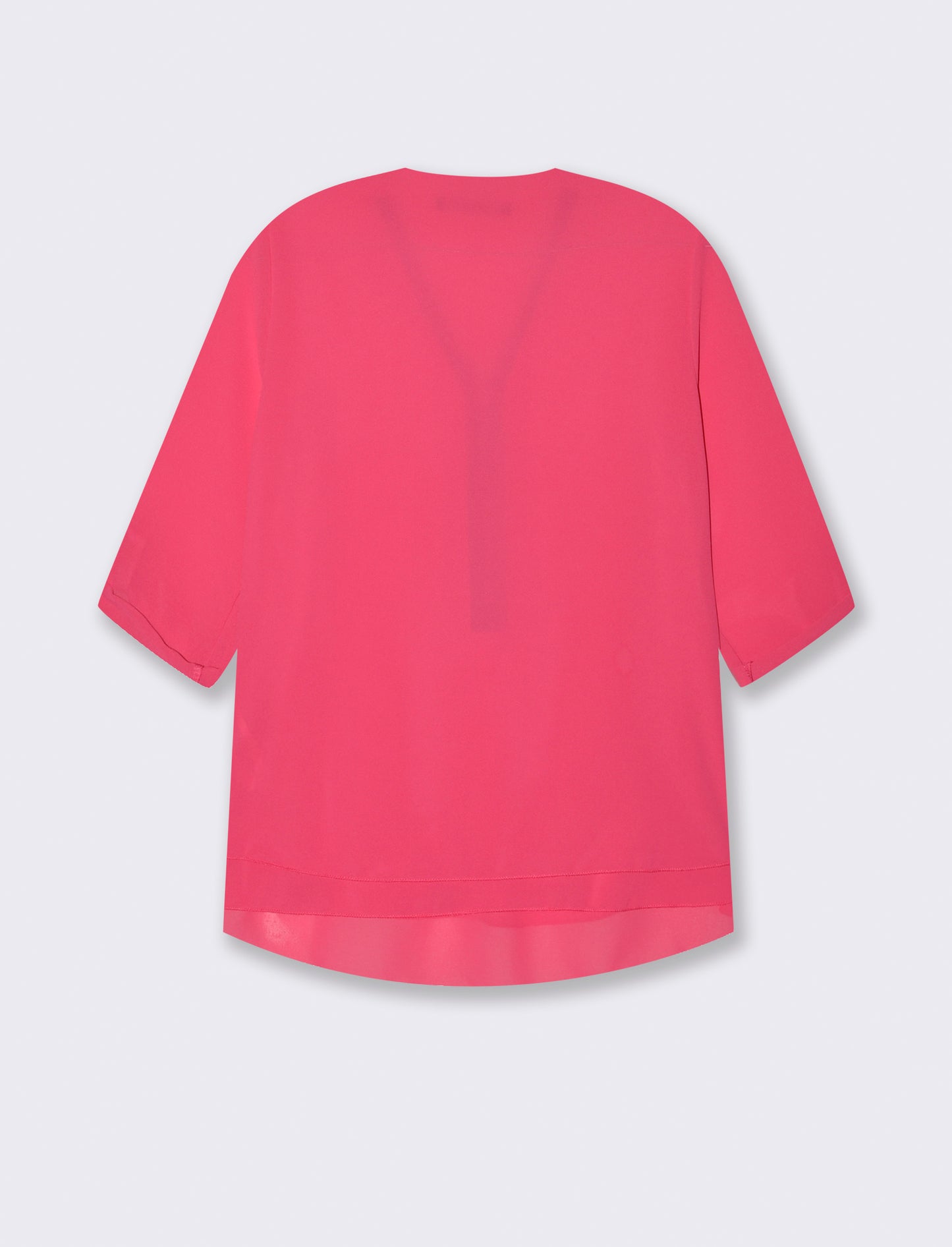 Casacca manica 3/4 con bottone e zip sul davanti. - Fuxia