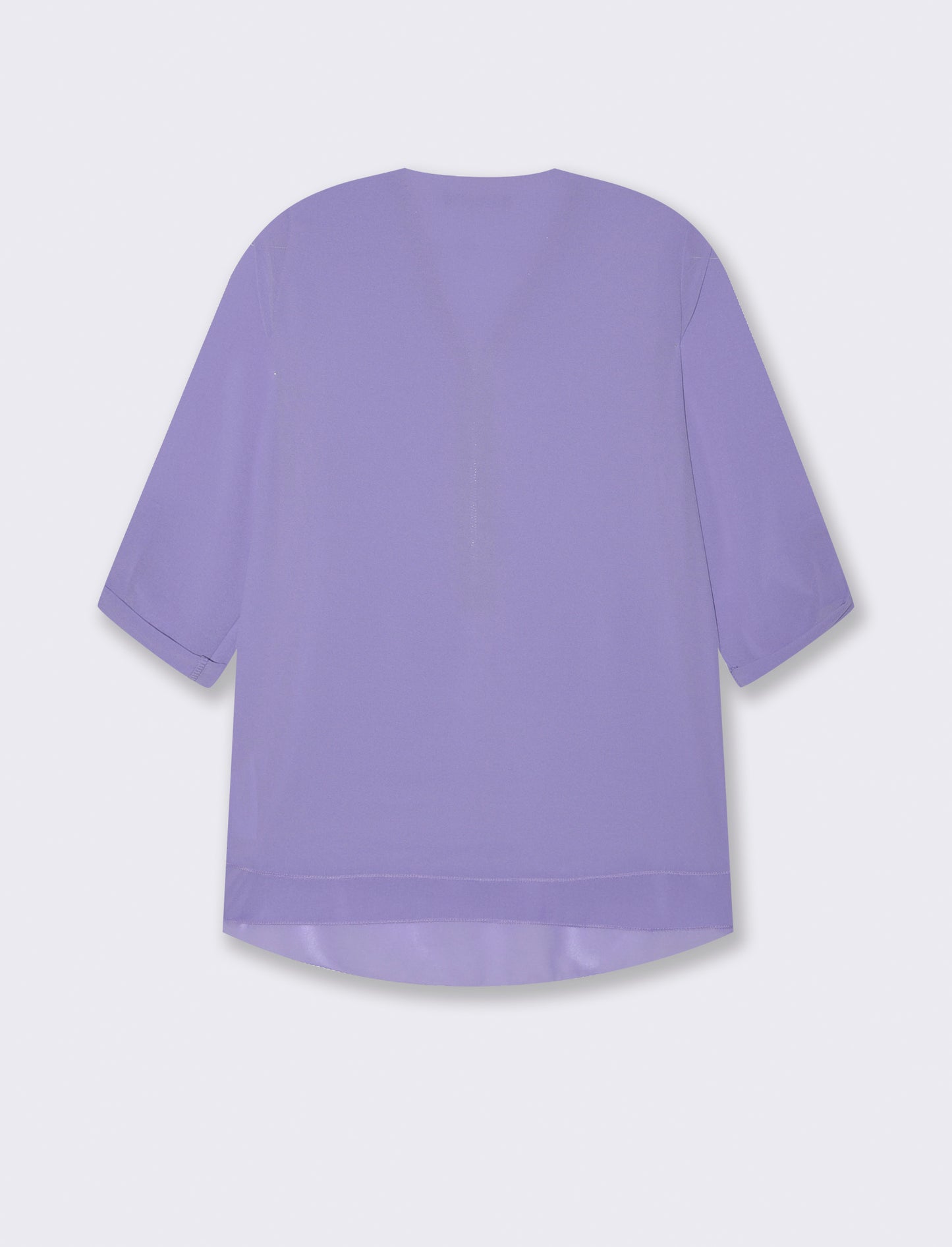 Casacca manica 3/4 con bottone e zip sul davanti. - Lilla