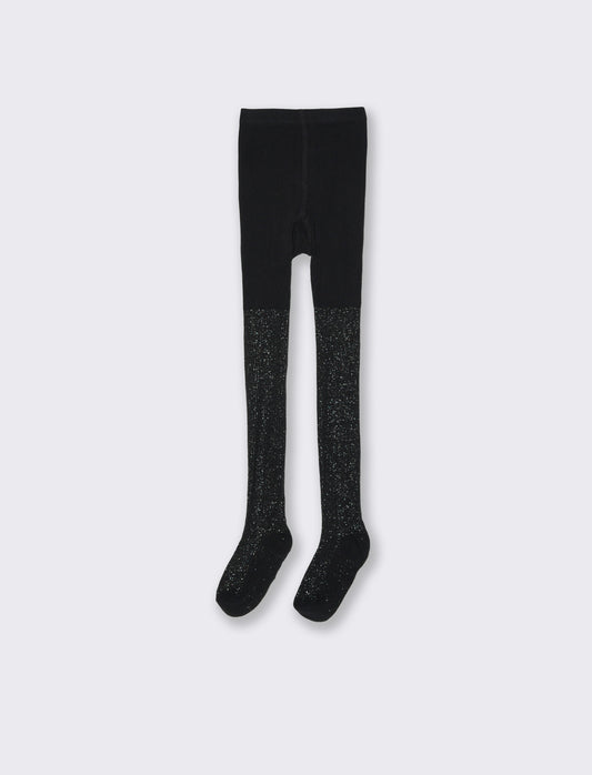 Calze con lurex tinta unita. - Nero