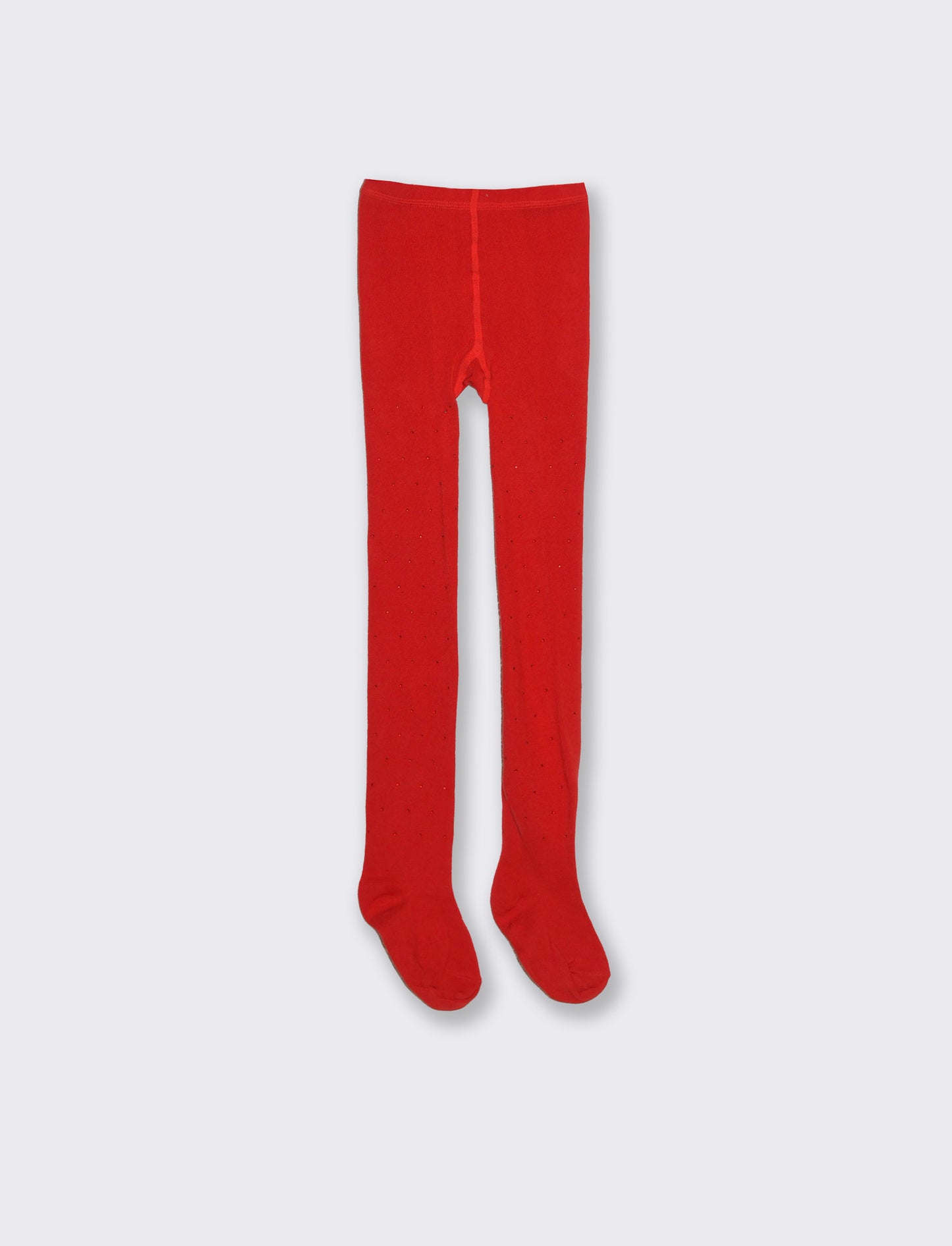 Calze con lurex tinta unita. - Rosso