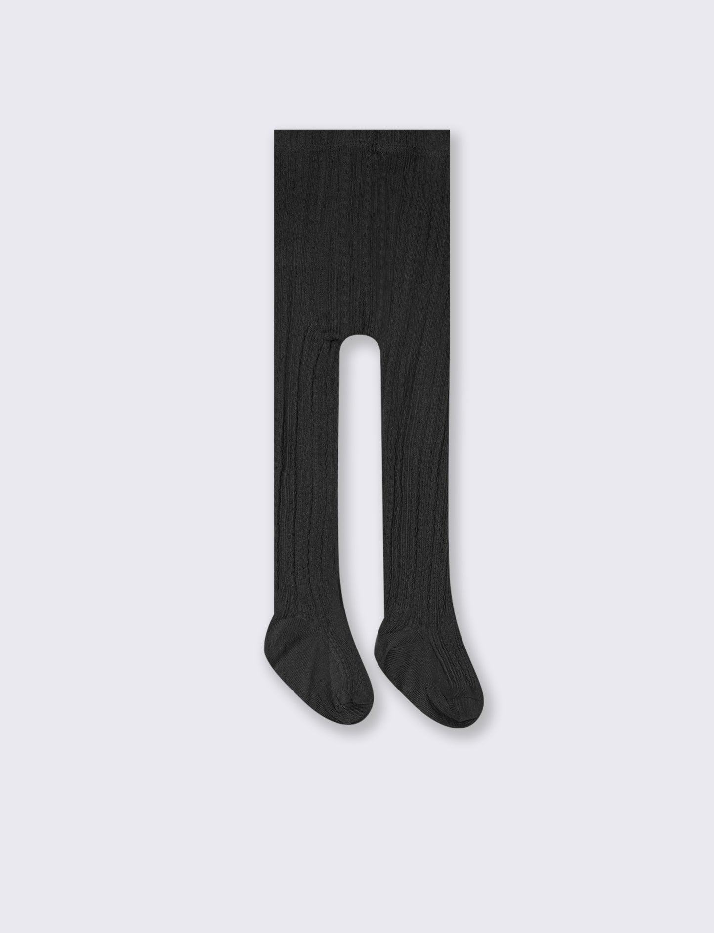 Calze con lavorazione treccine - Nero
