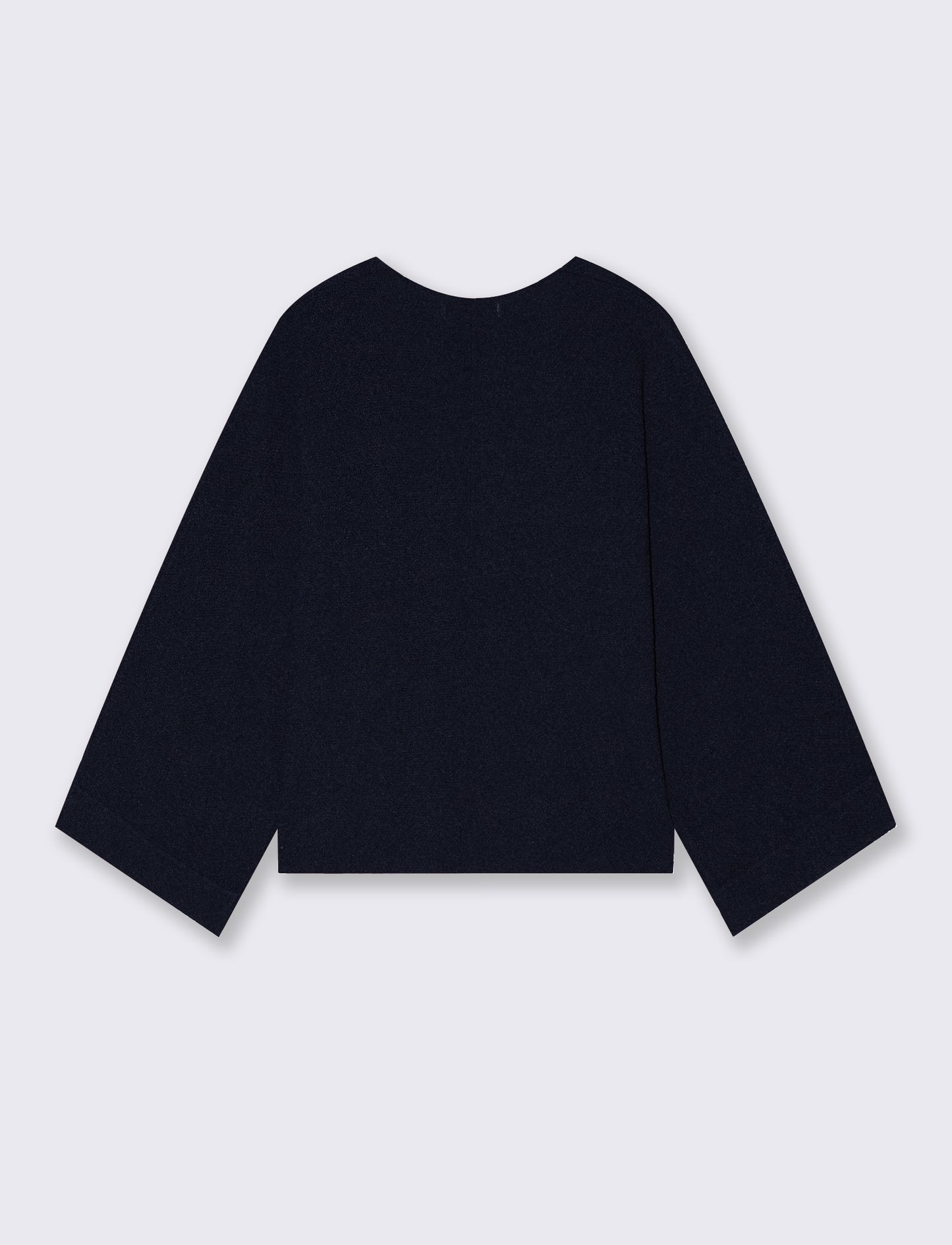 Pullover Manica a Kimono e Scollo V - Blu