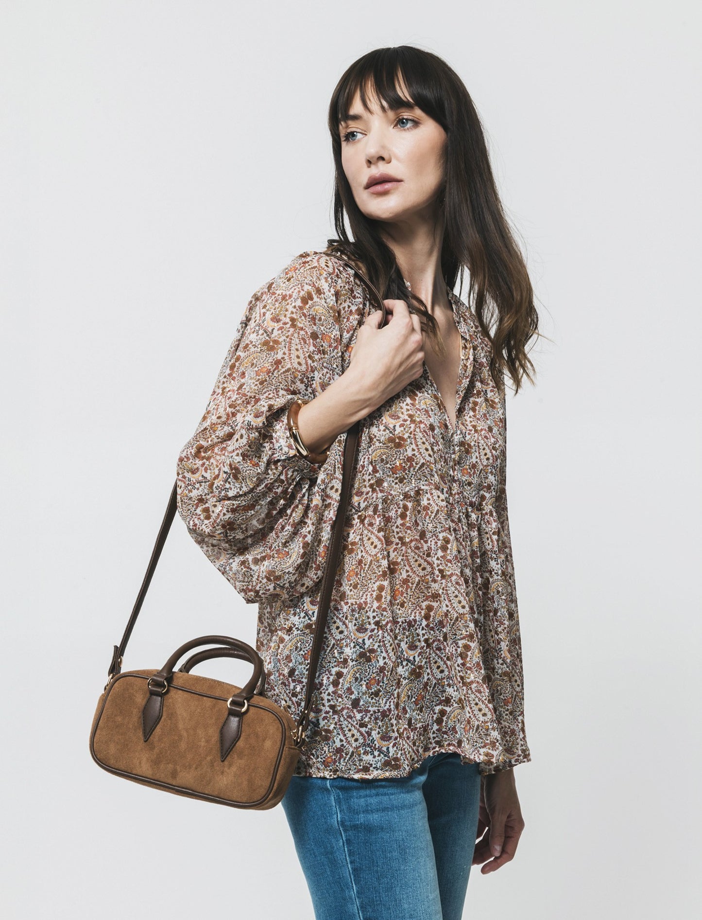 Blusa Manica Lunga Scollo a V - var 2