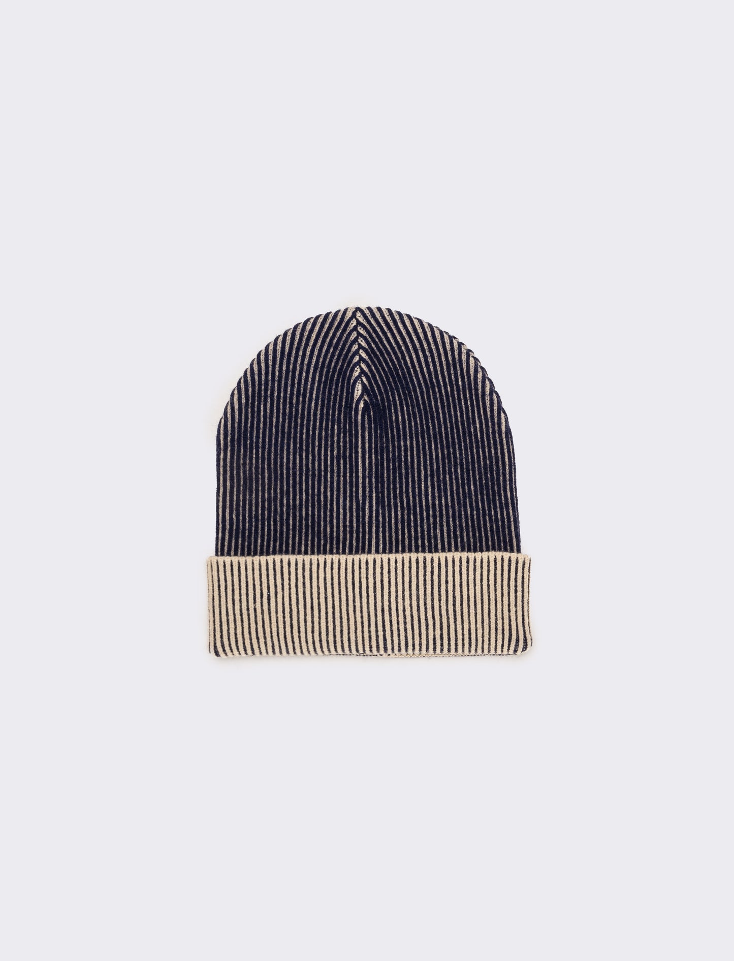 Cappello uomo costine bicolor - Blu